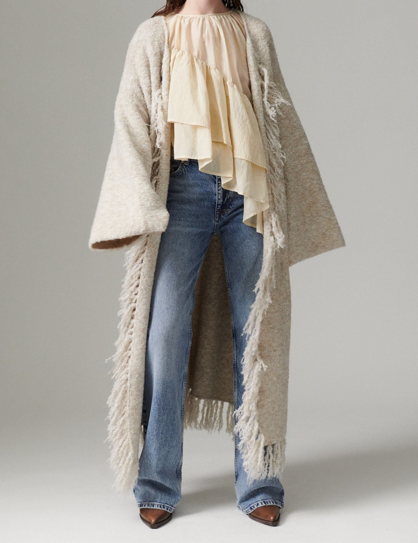 DAY Birger ét Mikkelsen DAYElisha - Daily Boucle - Cardigan Cardigan 500001 Beige Melange