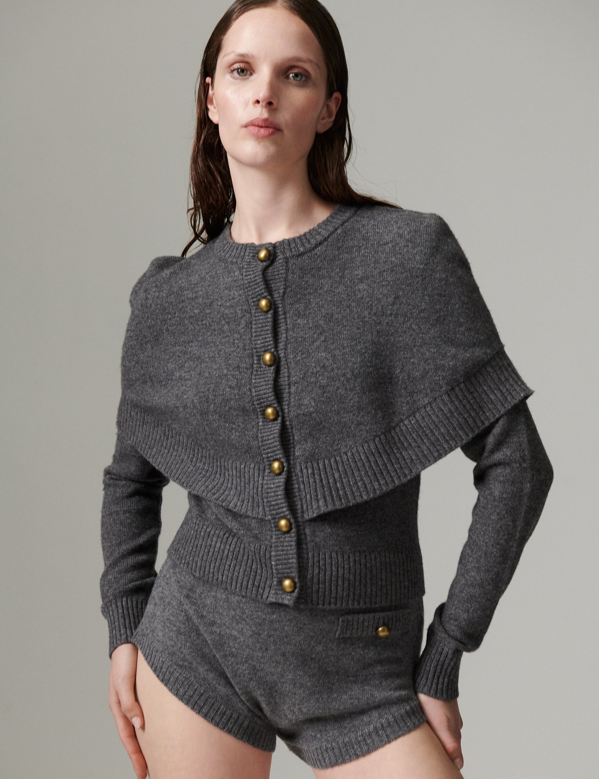 DAY Birger ét Mikkelsen DAYEllie -Medium Soft Wool - Cardigan Cardigan 500006 Medium Grey Melange