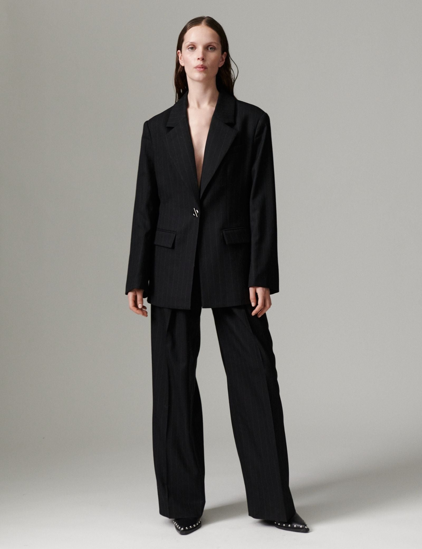 DAY Birger ét Mikkelsen DAYEnzo - Pinstripe - Pants Pants 900015 Black Pinstripe