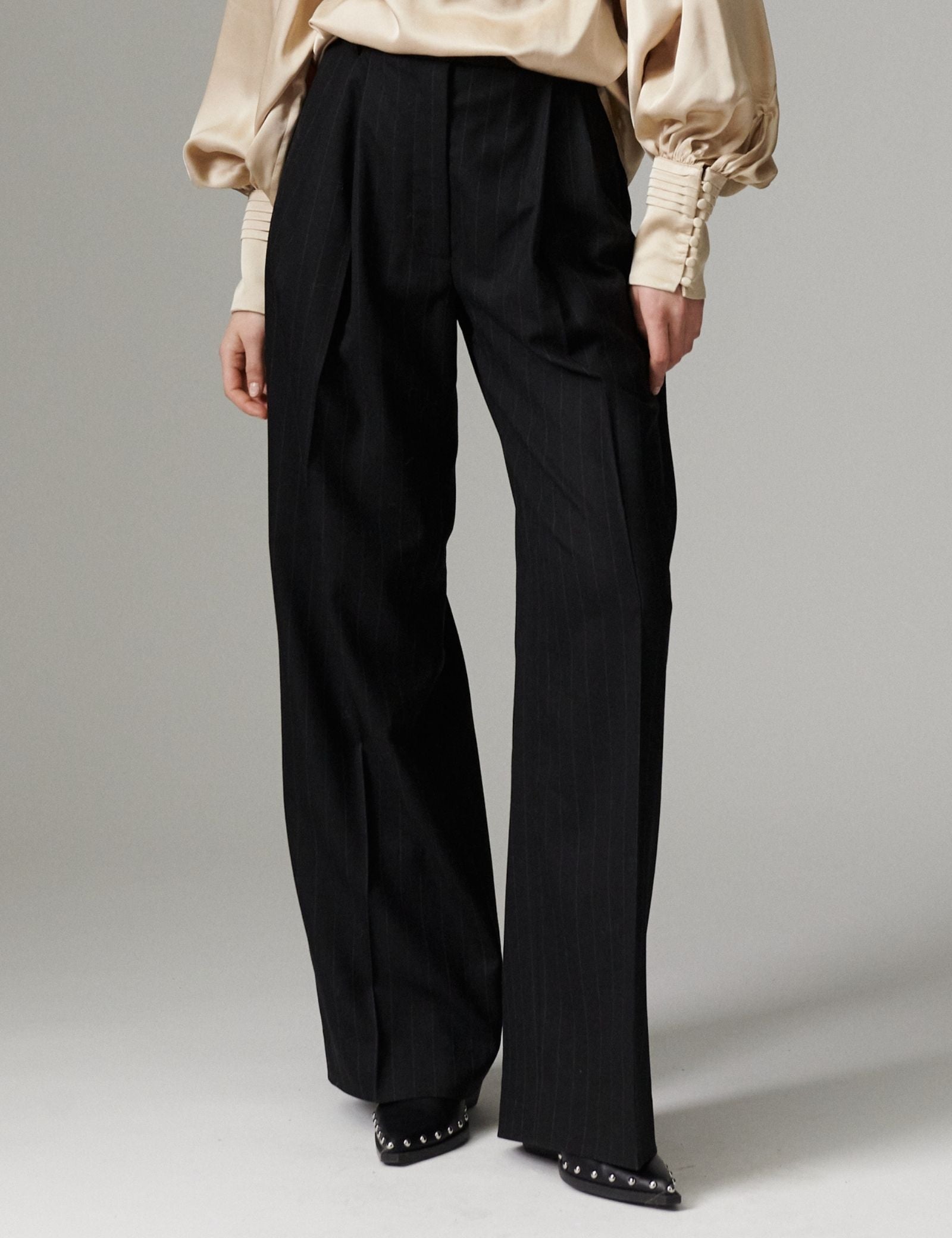 DAY Birger ét Mikkelsen DAYEnzo - Pinstripe - Pants Pants 900015 Black Pinstripe