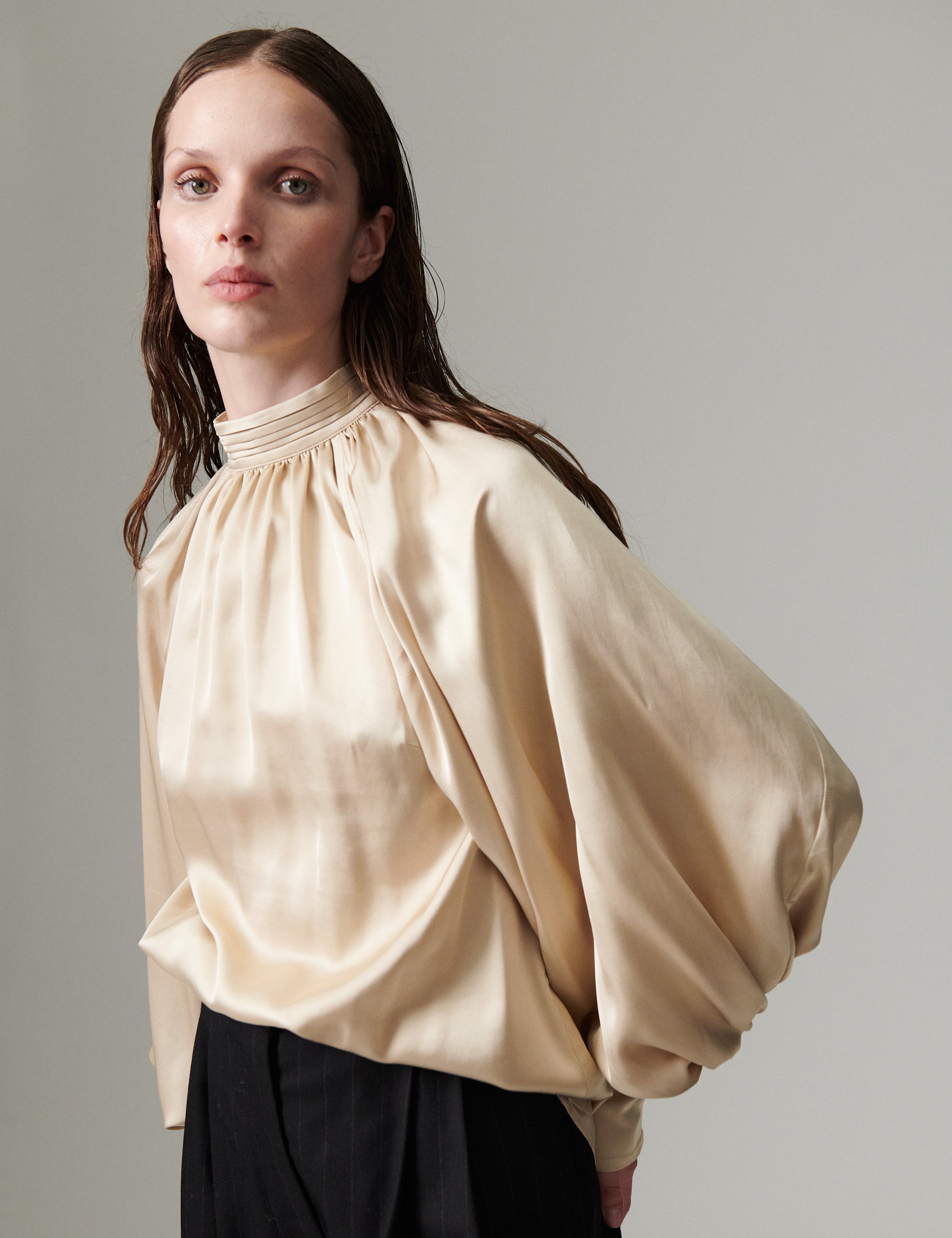 DAY Birger ét Mikkelsen DAYFema - Fluid Viscose - Blouse Blouse 131105 BROWN RICE