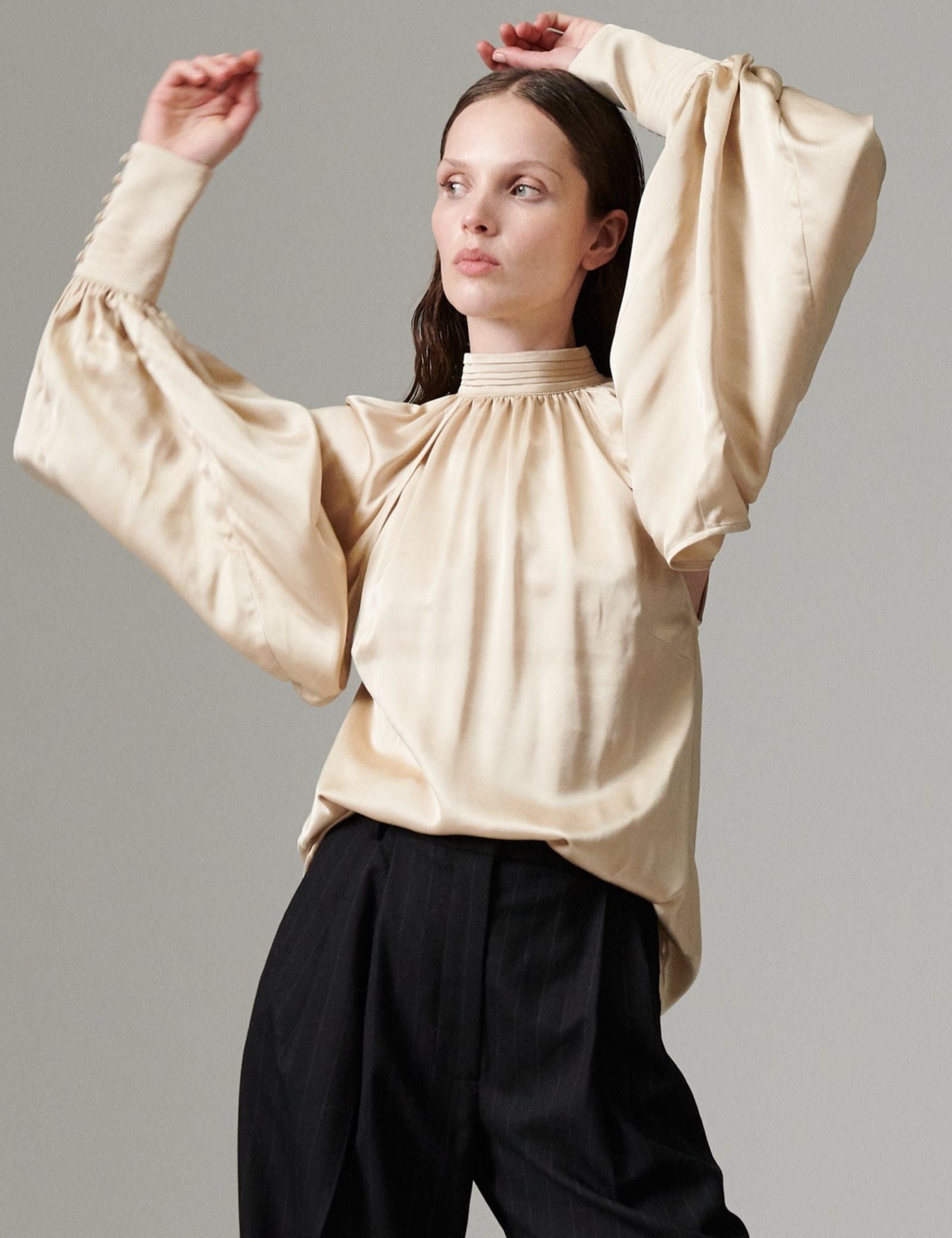 DAY Birger ét Mikkelsen DAYFema - Fluid Viscose - Blouse Blouse 131105 BROWN RICE
