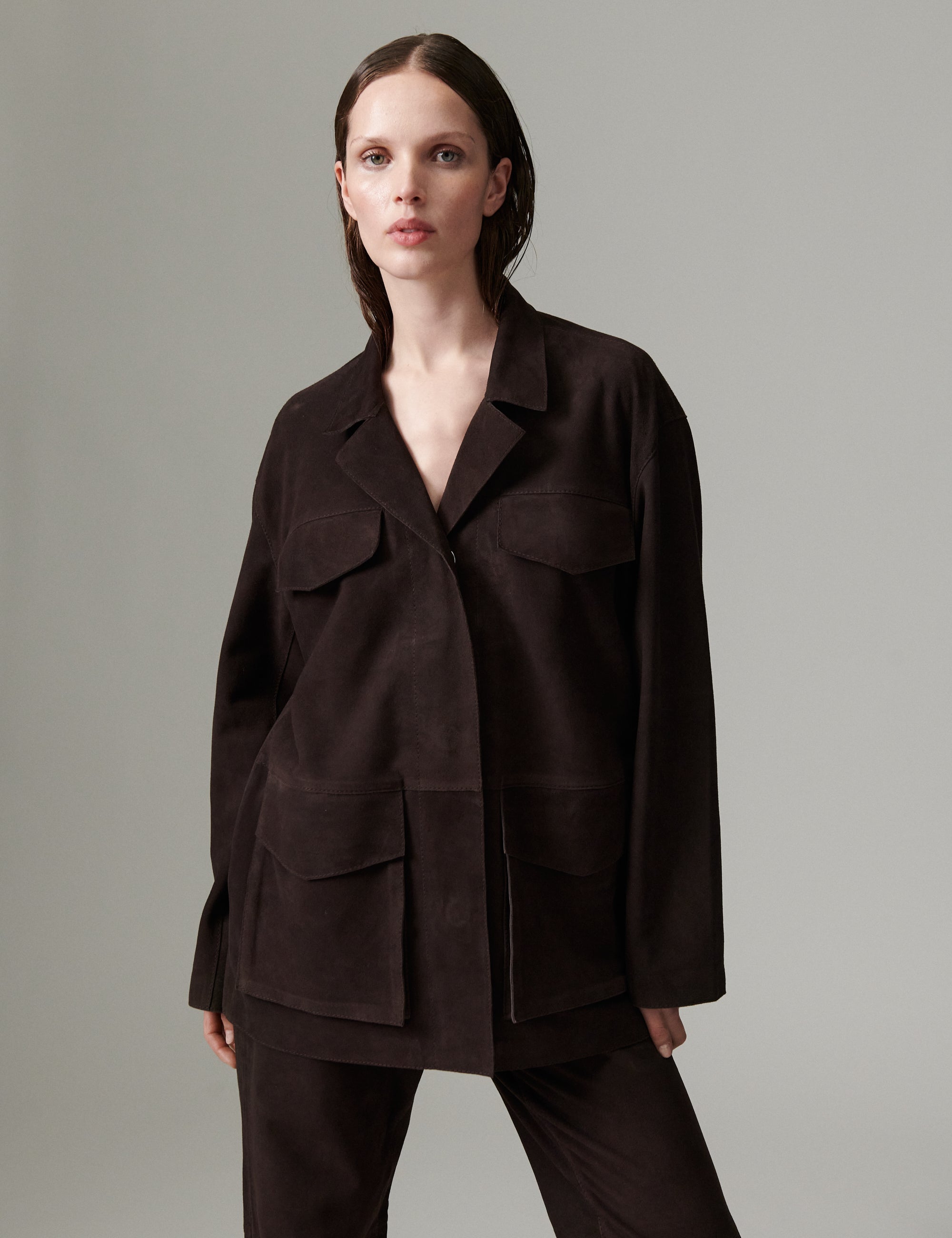 DAY Birger ét Mikkelsen DAYField - Light Suede - Jacket Jacket 191018 Ganache