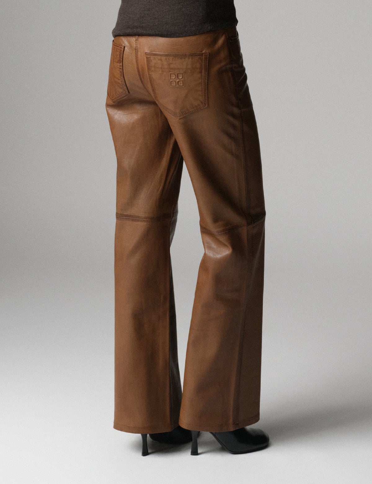 DAY Birger ét Mikkelsen DAYFlaro - Soft Lamb Leather - Pants Pants 180933 RUBBER
