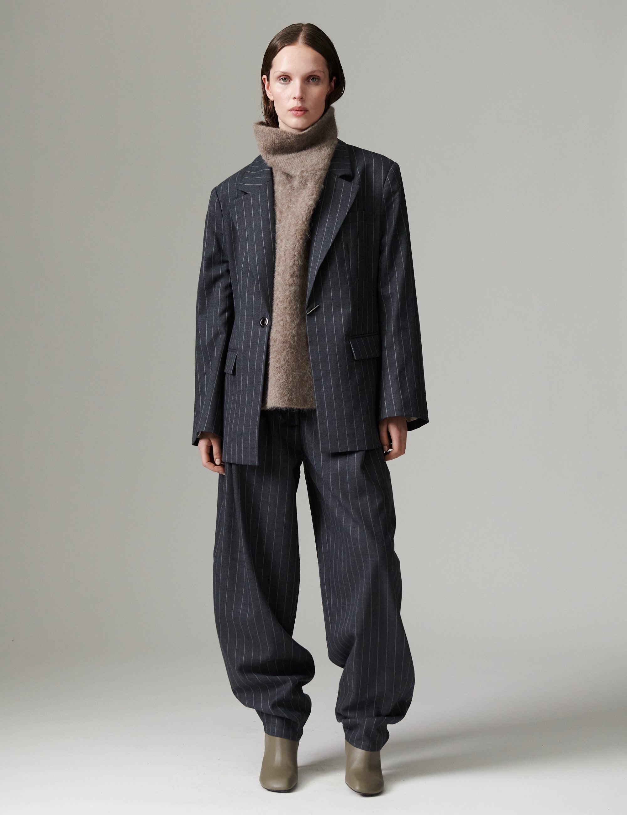 DAY Birger ét Mikkelsen DAYHedi - Pinstripe - Pants Pants 900016 Grey Pinstripe