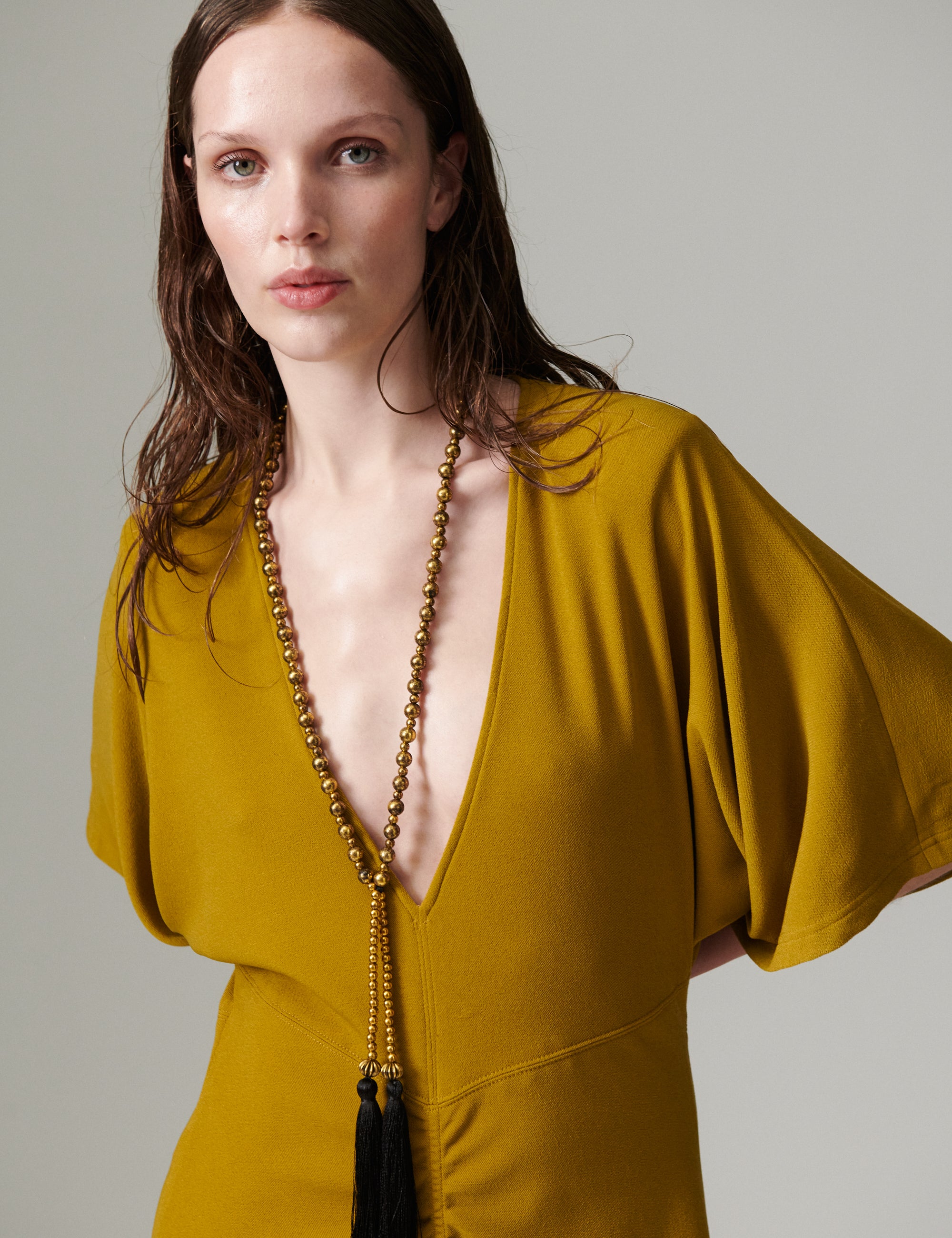 DAY Birger ét Mikkelsen DAYJaro - Pique Dress 170836 ECRU OLIVE