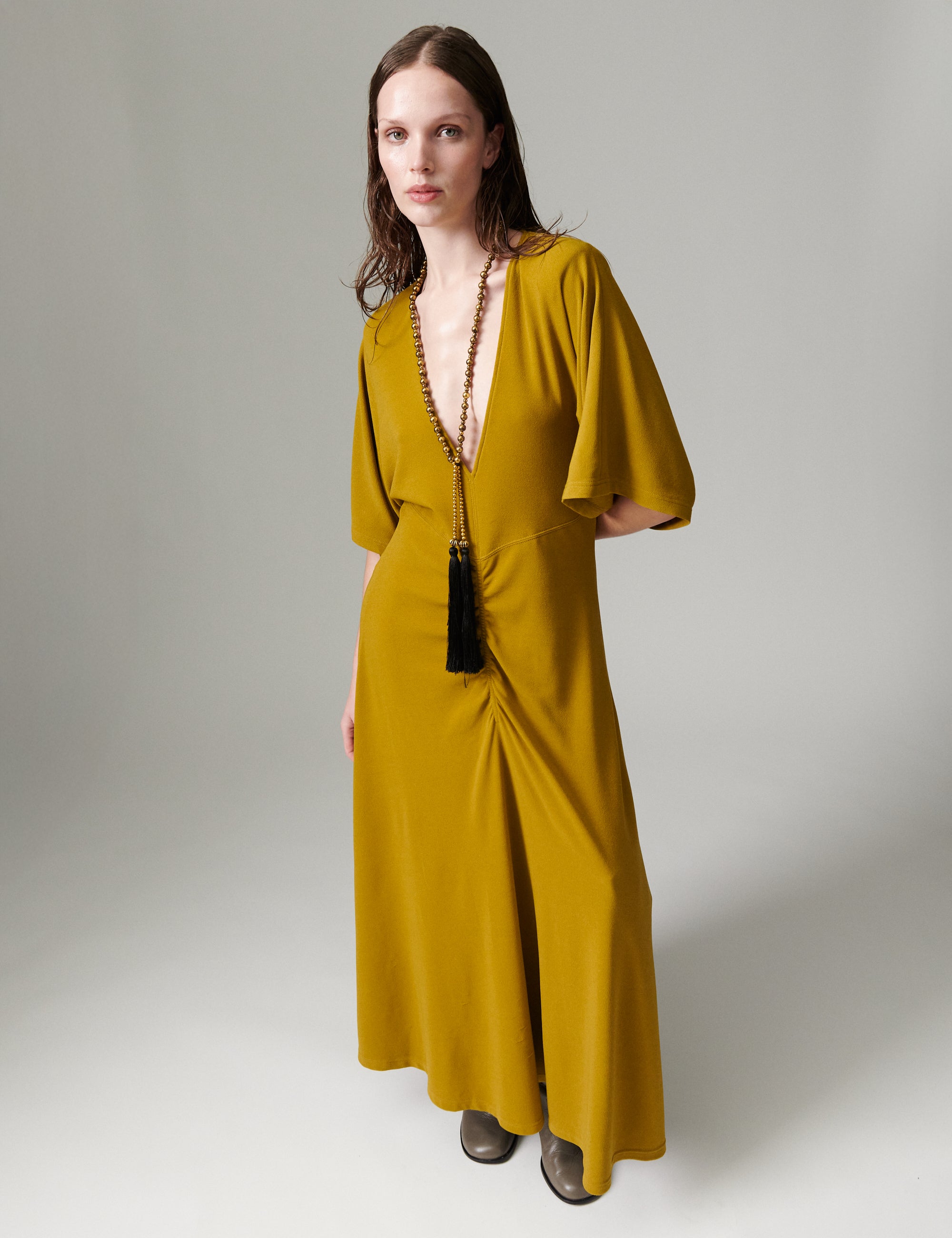 DAY Birger ét Mikkelsen DAYJaro - Pique Dress 170836 ECRU OLIVE