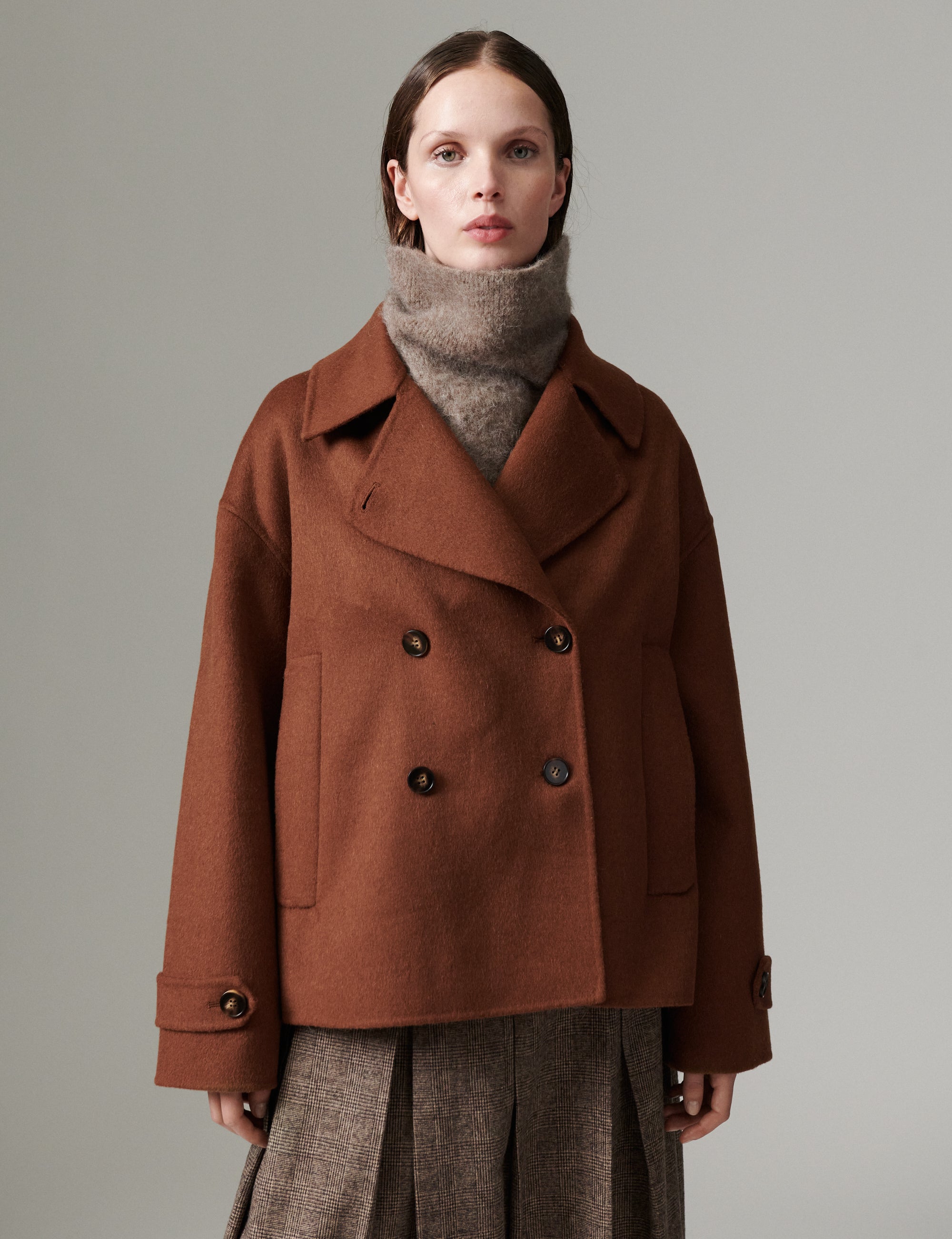 DAY Birger ét Mikkelsen DAYJill - Double Faced Wool - Jacket Jacket 180933 RUBBER