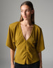 DAYJingo - Pique - Top - ECRU OLIVE