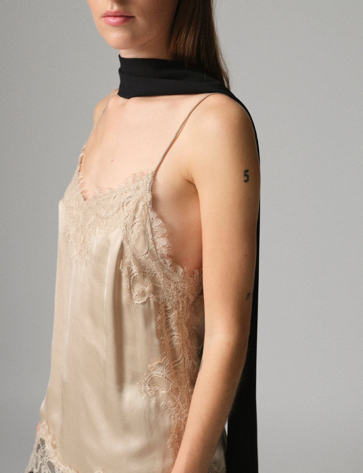 DAY Birger ét Mikkelsen DAYLacey - Fluid Viscose - Top Top 151304 HUMUS