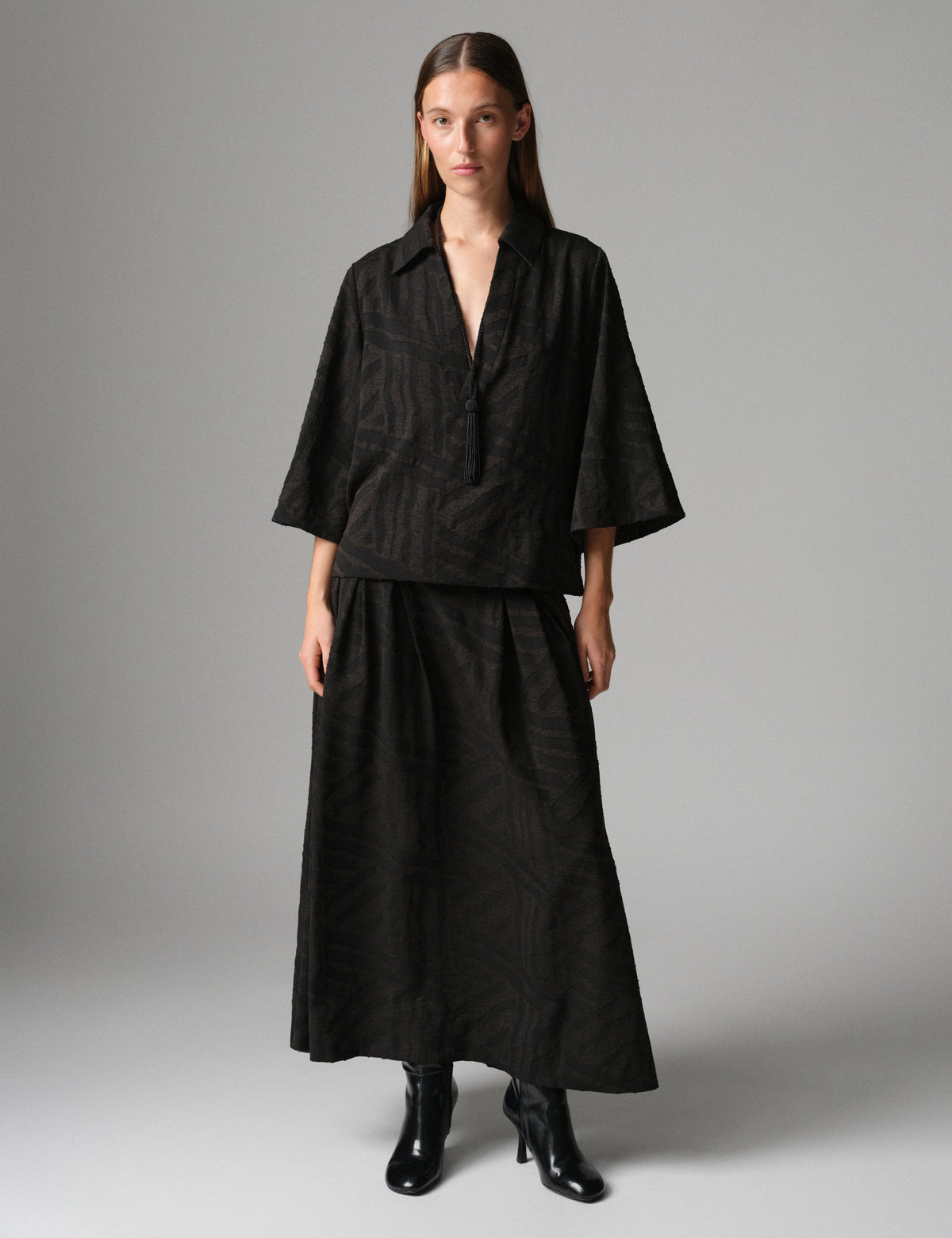 DAY Birger ét Mikkelsen DAYLuma - Raw Lines - Blouse Blouse 12000 Black