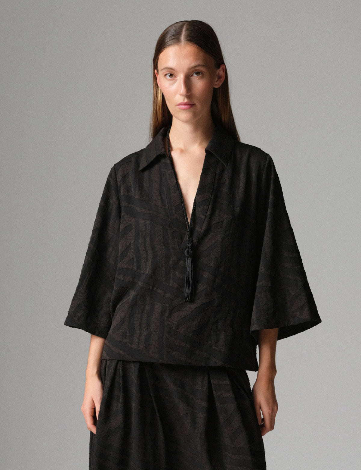 DAY Birger ét Mikkelsen DAYLuma - Raw Lines - Blouse Blouse 12000 Black