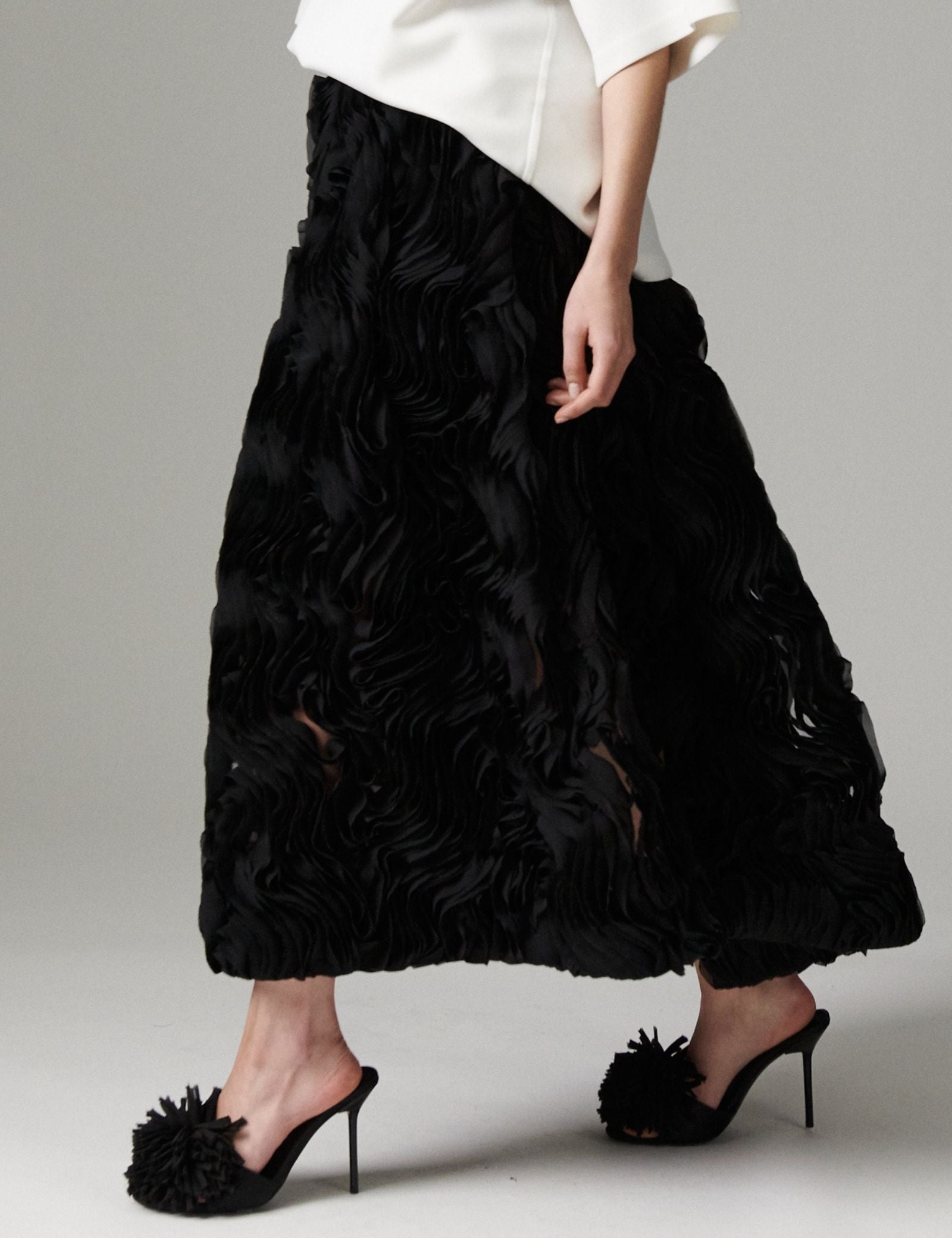 DAY Birger ét Mikkelsen DAYMaylee - Ruffled Lacy - Skirt Skirt 190303 Black