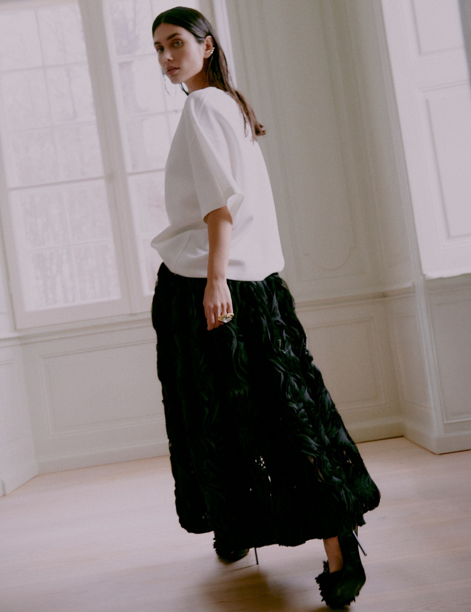 DAY Birger ét Mikkelsen DAYMaylee - Ruffled Lacy - Skirt Skirt 190303 Black
