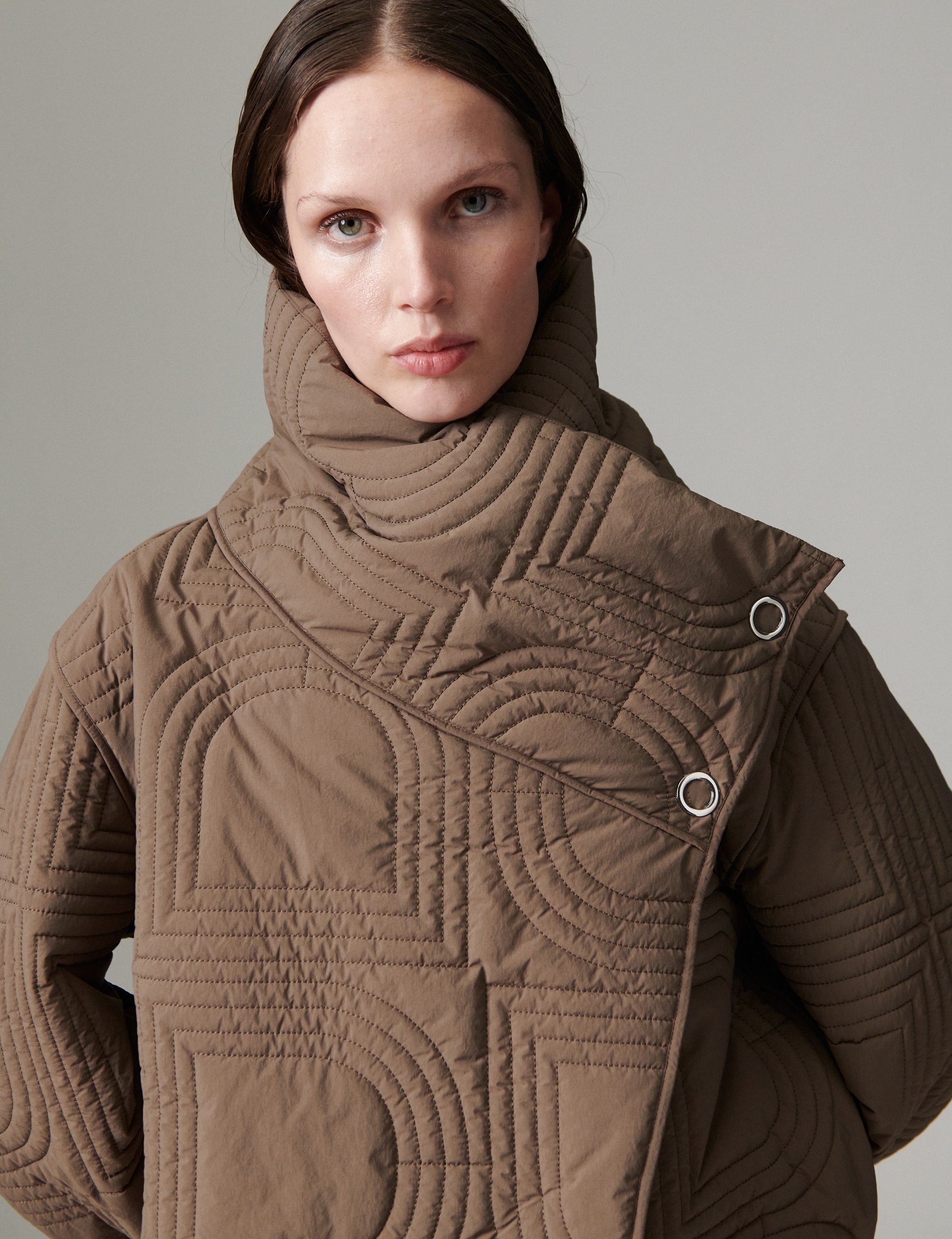 DAY Birger ét Mikkelsen DAYMel - Rhombus Qiuilt - Jacket Jacket 181112 Walnut