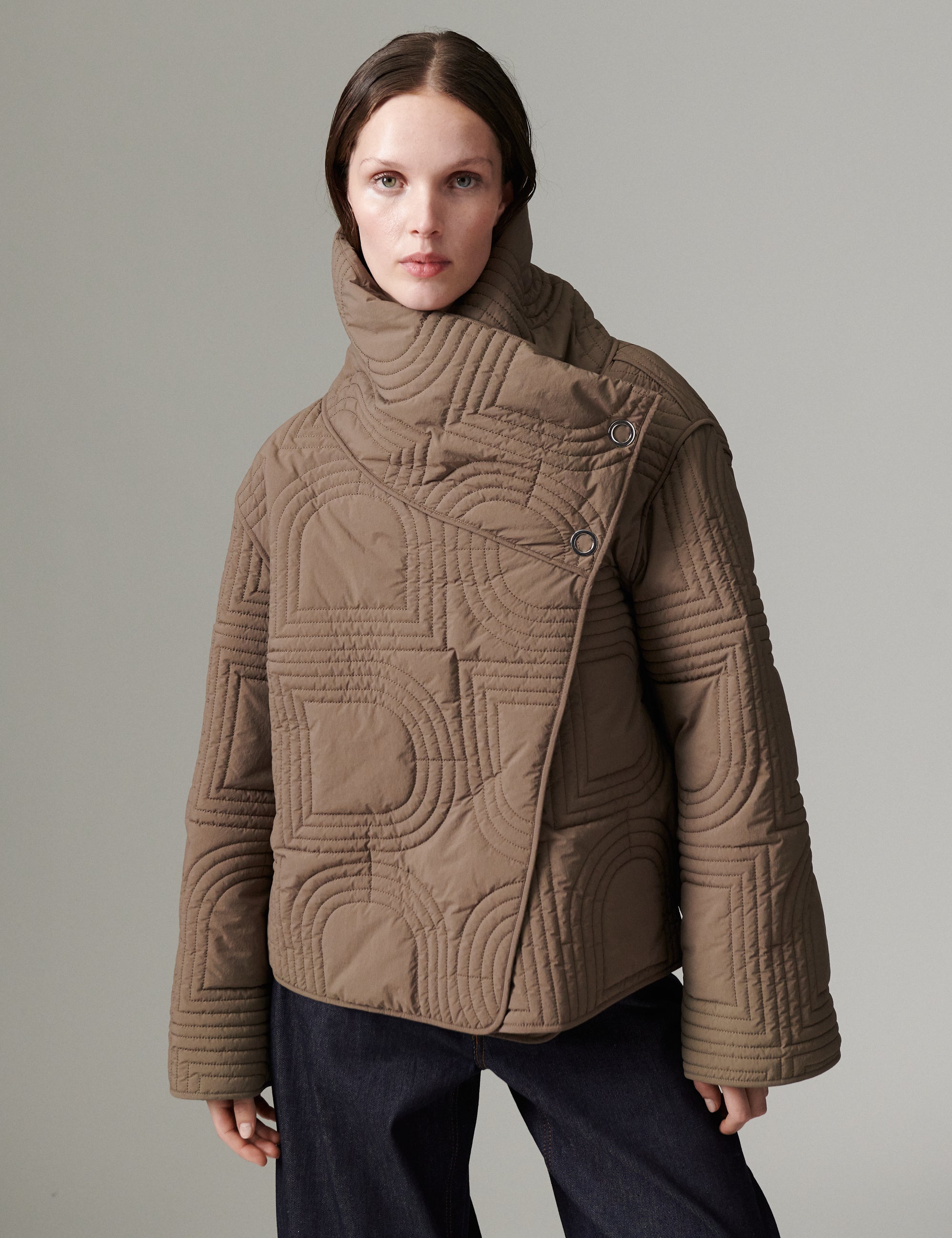 DAY Birger ét Mikkelsen DAYMel - Rhombus Qiuilt - Jacket Jacket 181112 Walnut