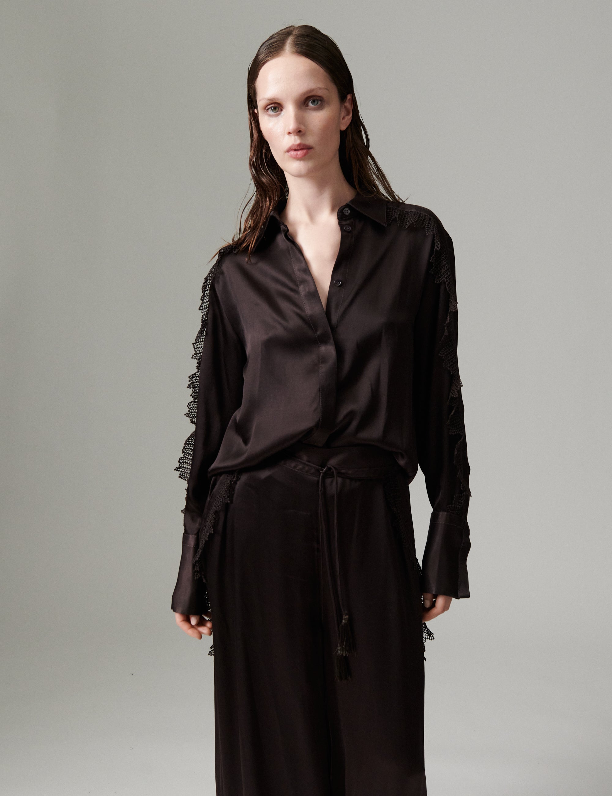 DAY Birger ét Mikkelsen DAYMola - Silky Touch - Blouse Blouse 191018 Ganache