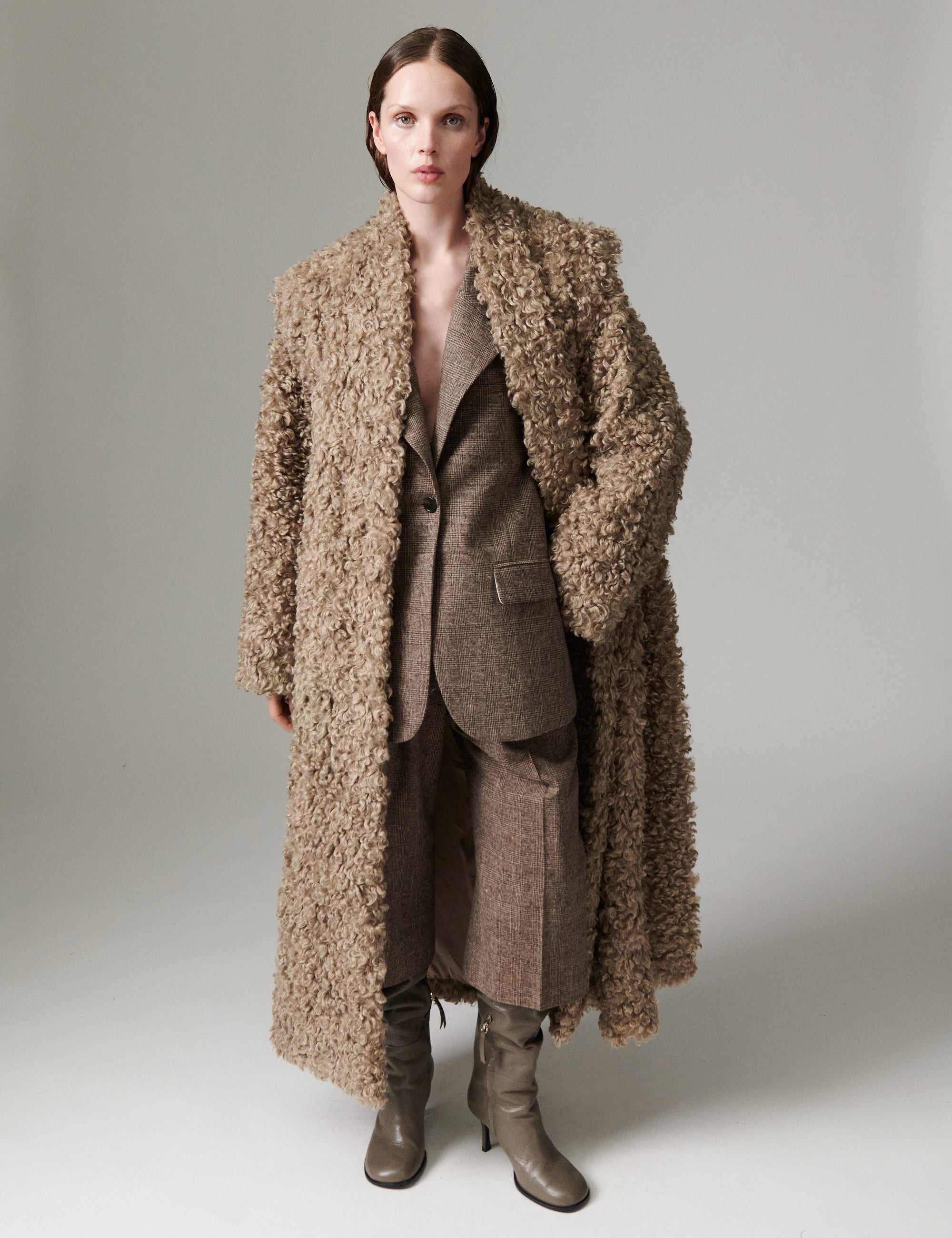 DAY Birger ét Mikkelsen DAYOtis - Furry - Coat Coat 181112 Walnut