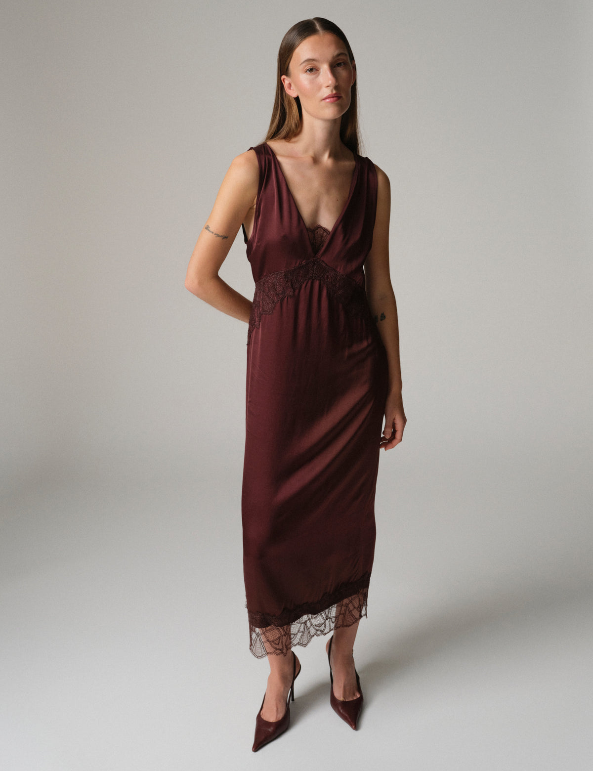 DAY Birger ét Mikkelsen DAYPia - Fluid Viscose - Dress Dress 191619 FUDGE