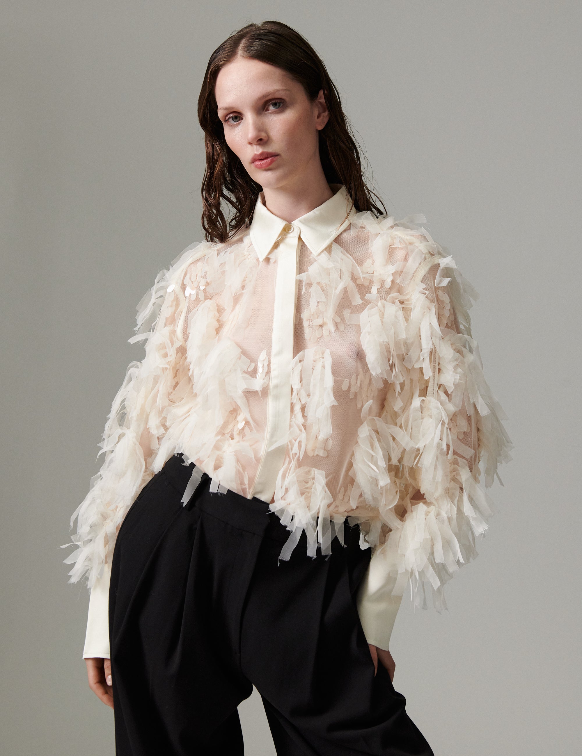 DAY Birger ét Mikkelsen DAYStema - Shiny Sprout - Blouse Blouse 131105 BROWN RICE