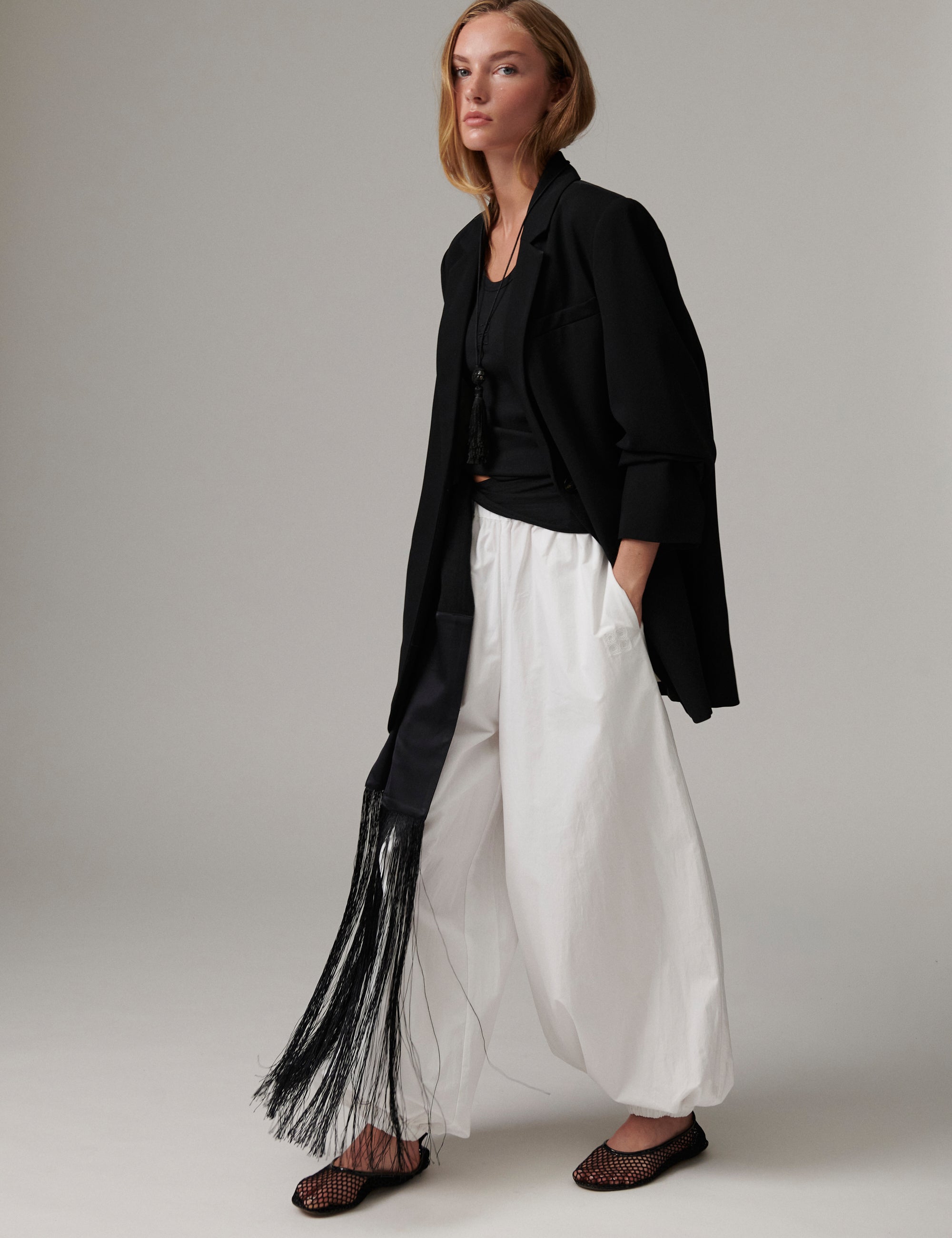 DAY Birger ét Mikkelsen DAYTimo- Cottaline - Pants Pants 114001 Brilliant White