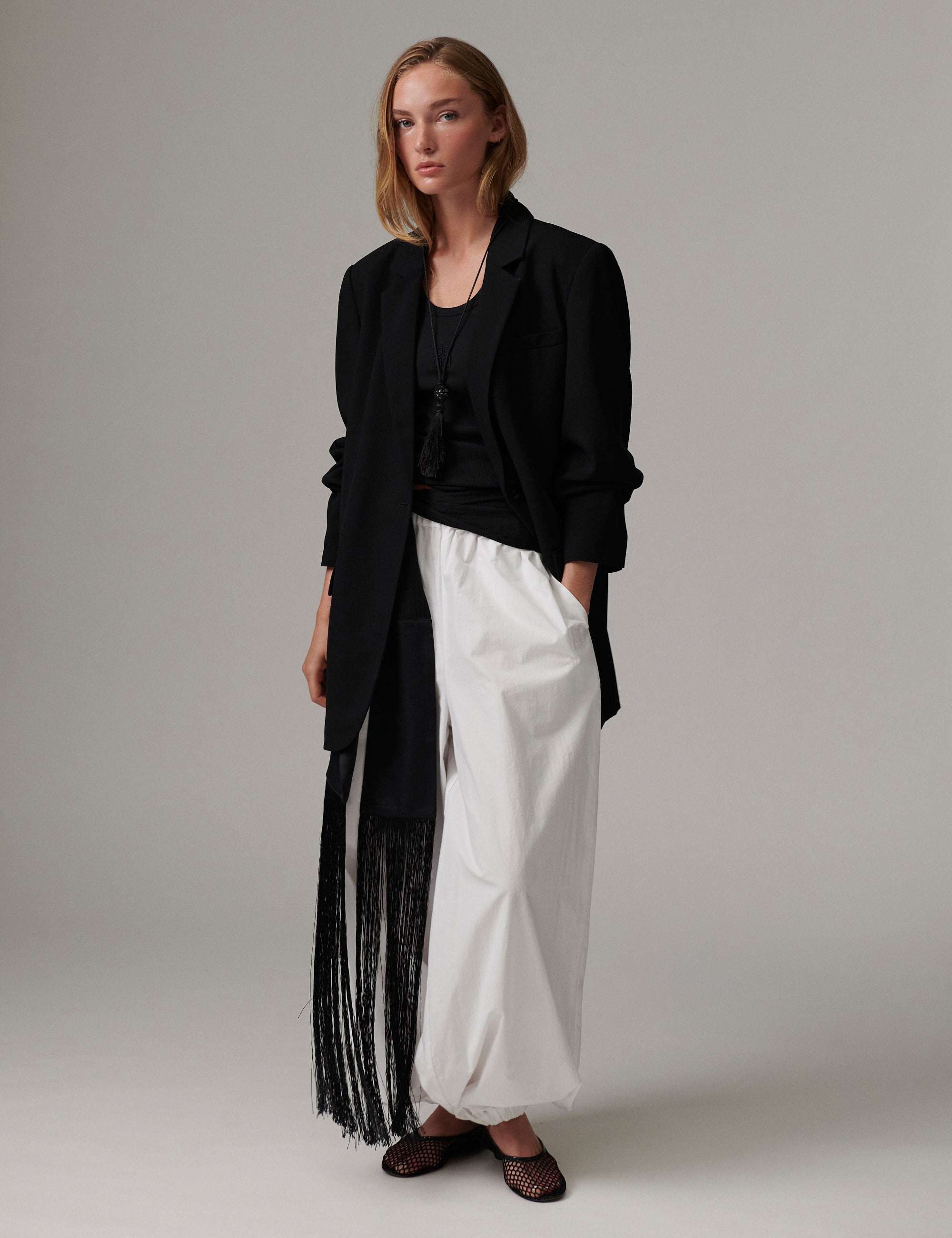 DAY Birger ét Mikkelsen DAYTimo- Cottaline - Pants Pants 114001 Brilliant White