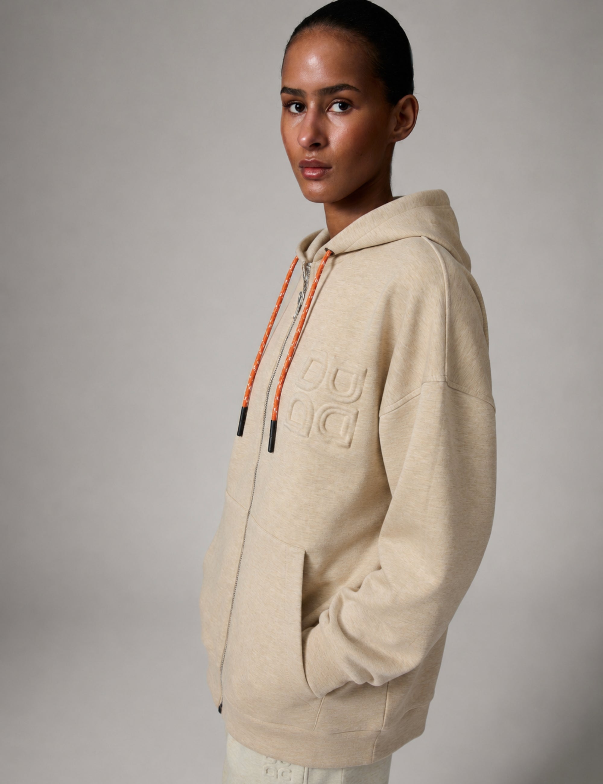 DAY Birger ét Mikkelsen DAYVincy - Scuba - Hoddie Hoodie 500001 Beige Melange