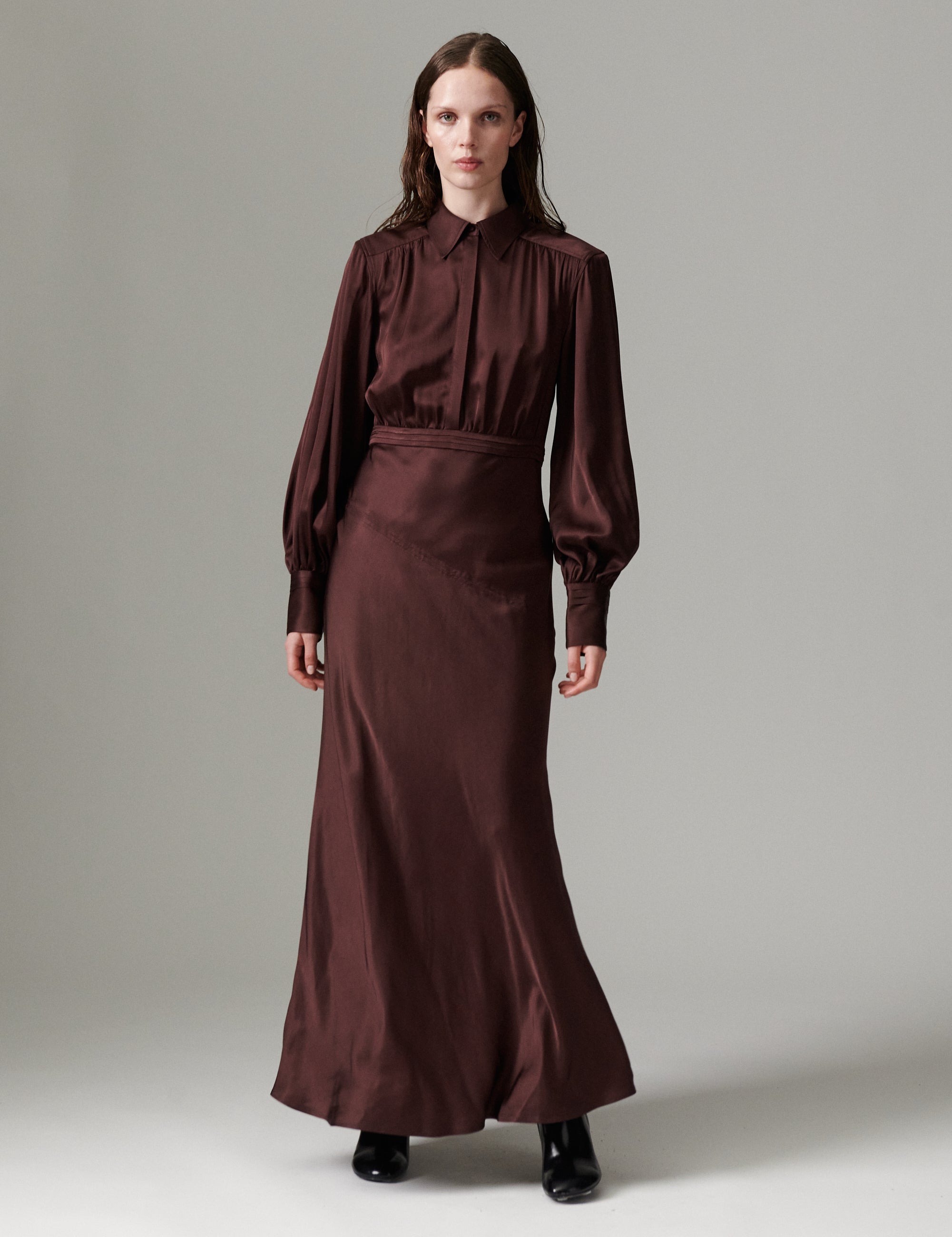 DAY Birger ét Mikkelsen DAYWoma - Fluid Viscose - Dress Dress 191619 FUDGE