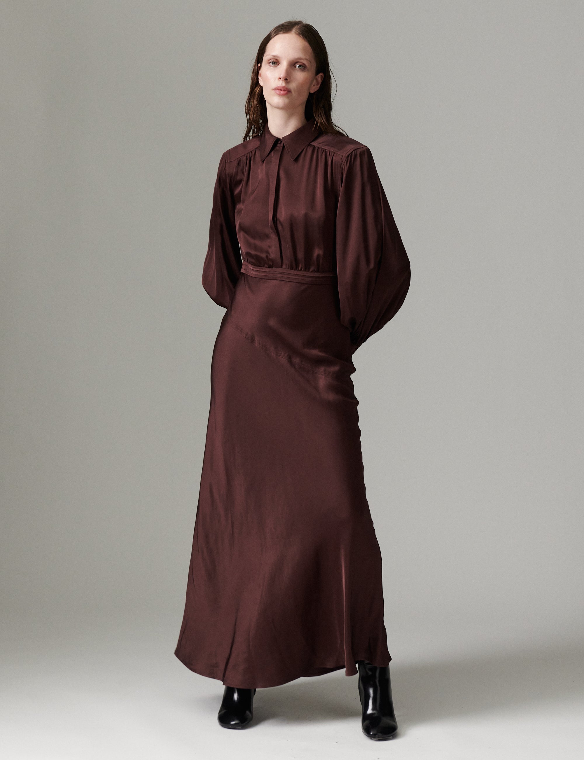 DAY Birger ét Mikkelsen DAYWoma - Fluid Viscose - Dress Dress 191619 FUDGE