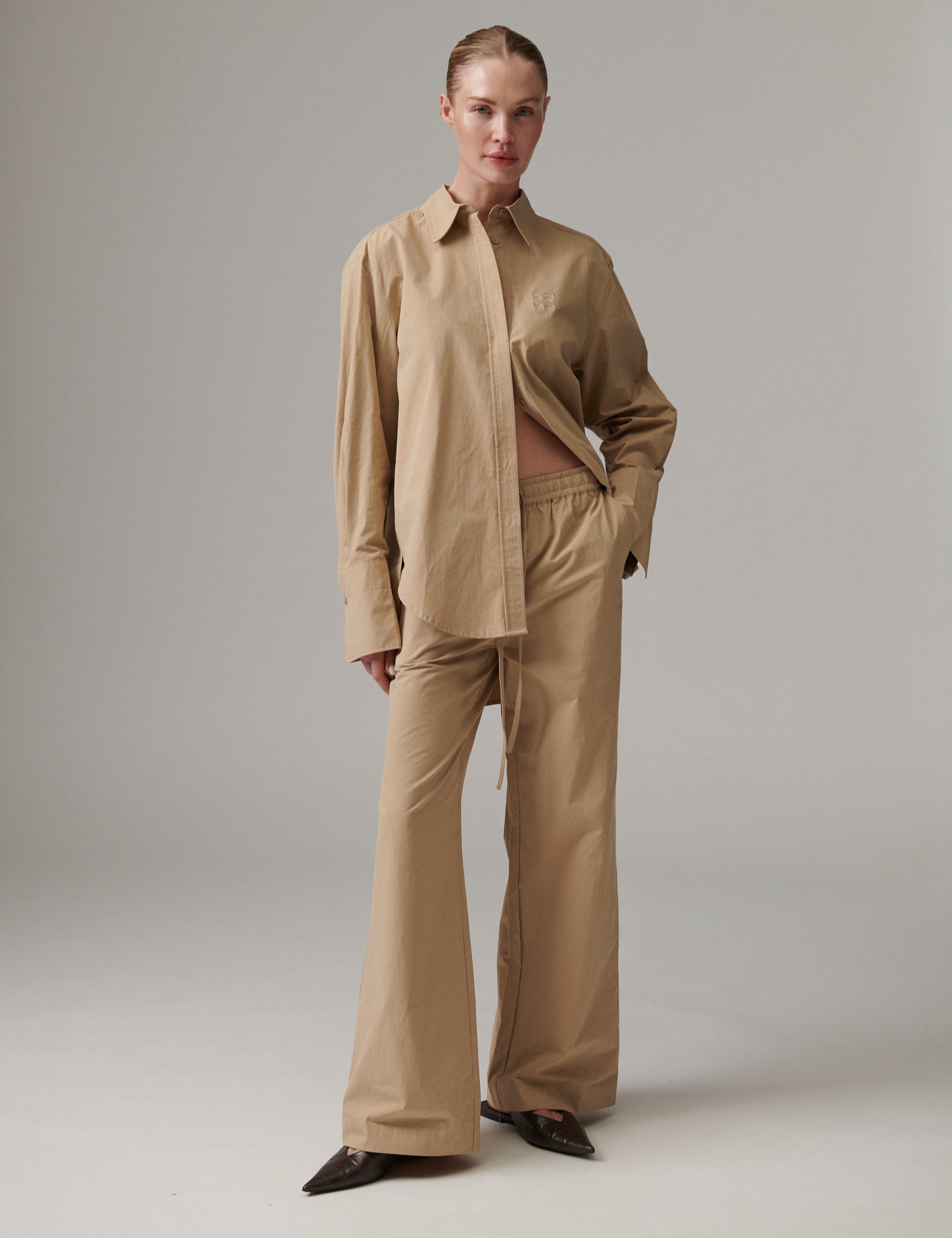 DAY Birger ét Mikkelsen DAYZoe - Cottaline Shirt 500124 TAUPE