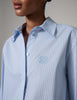 DAYZoe - Daylounge Stripe - Shirt - Chambray blue