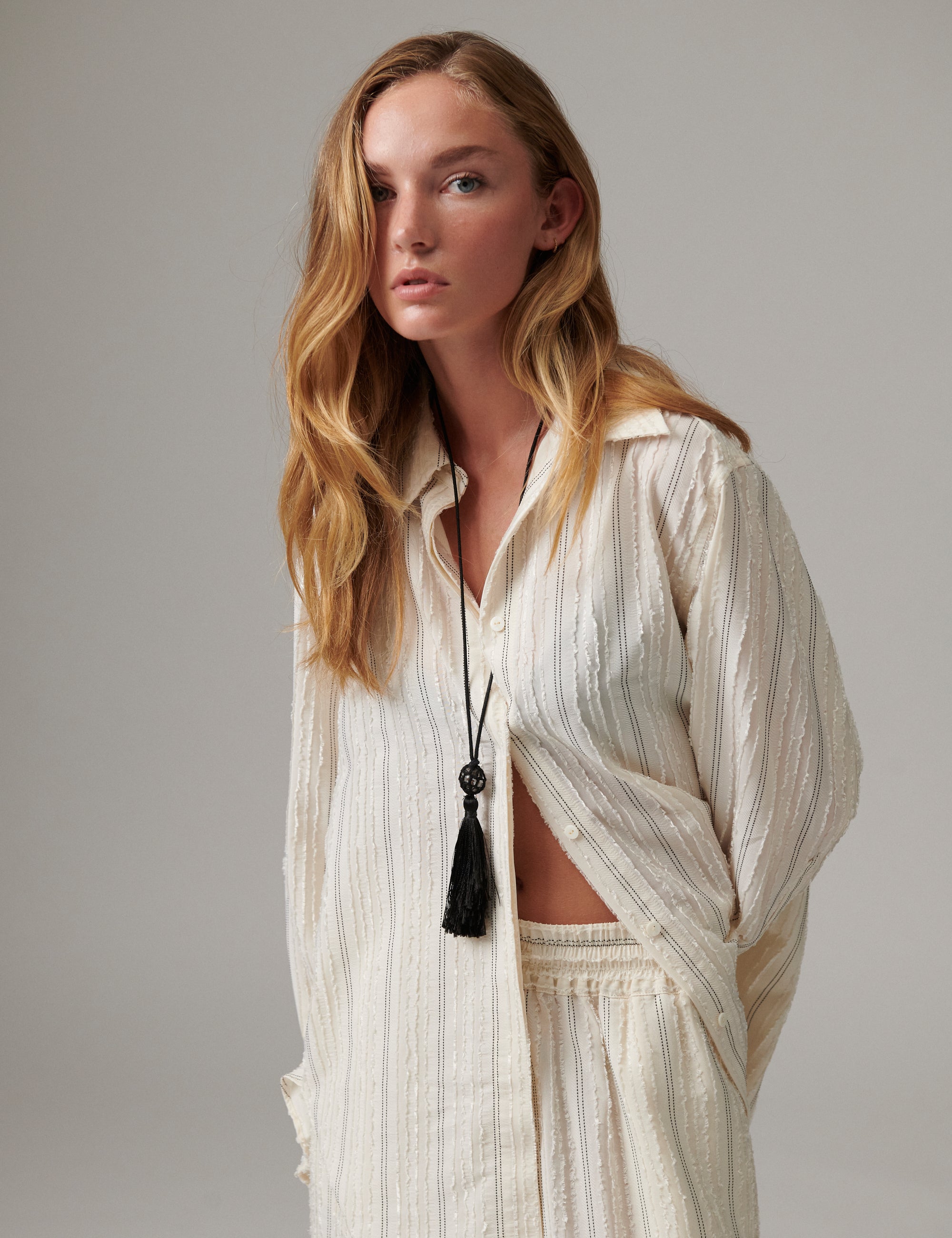 DAYZoe - Raw Stripes - Shirt - Jet Stream