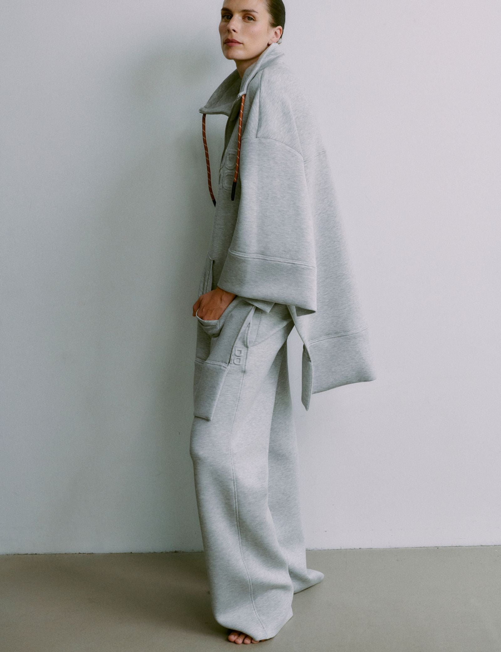 DAY Birger ét Mikkelsen Daniela - Scuba Pants 500056 GREY MELANGE