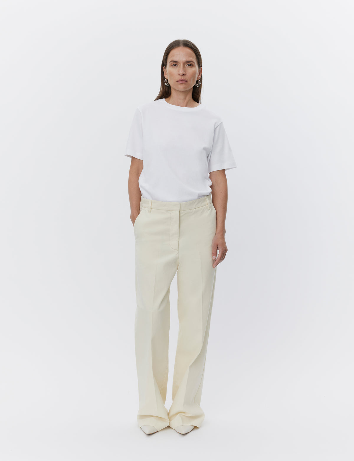 DAY Birger ét Mikkelsen Drew - Heavy Jersey Tops & T-Shirts 110601 Bright White