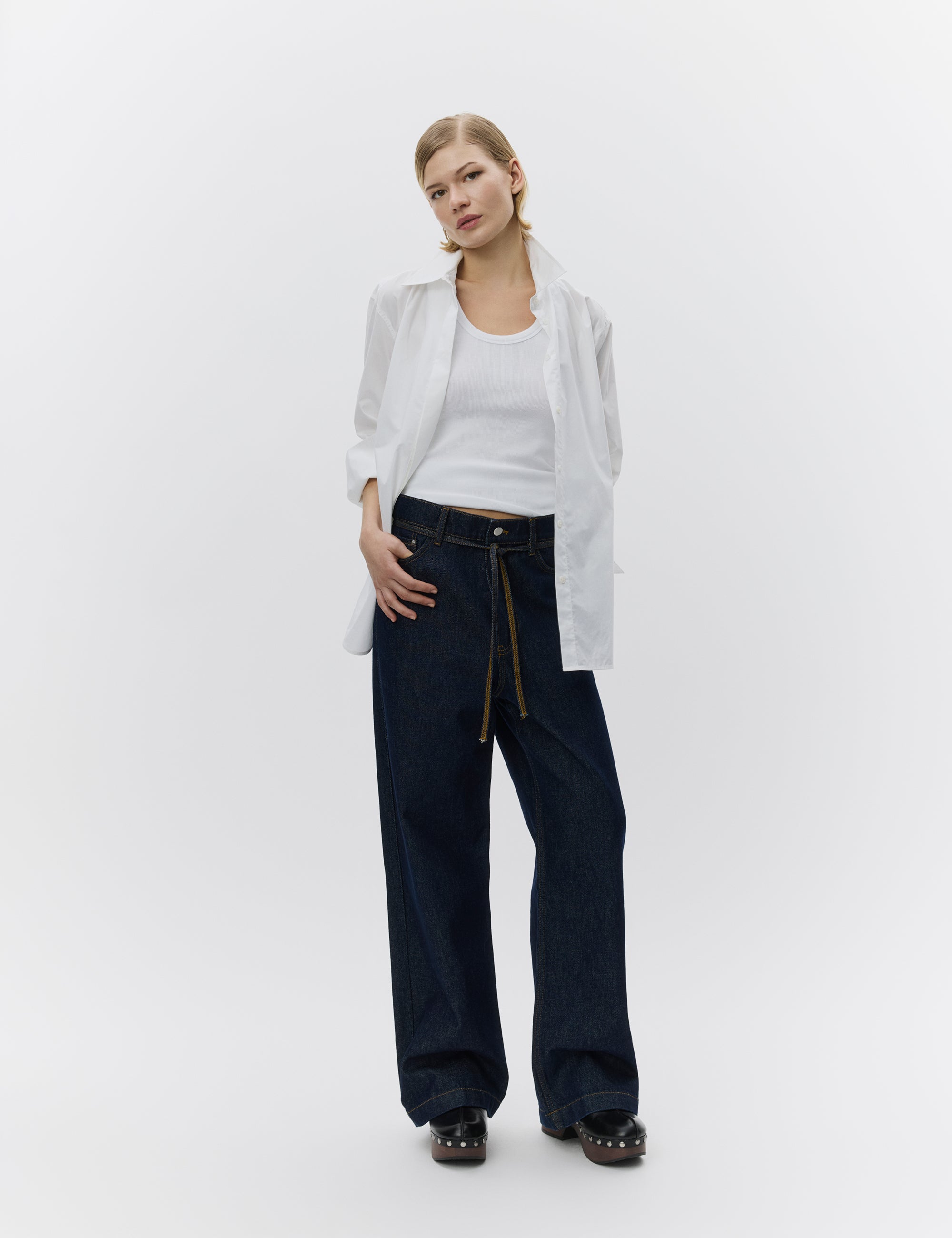 DAY Birger ét Mikkelsen Elijah - Unwashed Blue Jeans D024 Dark Blue