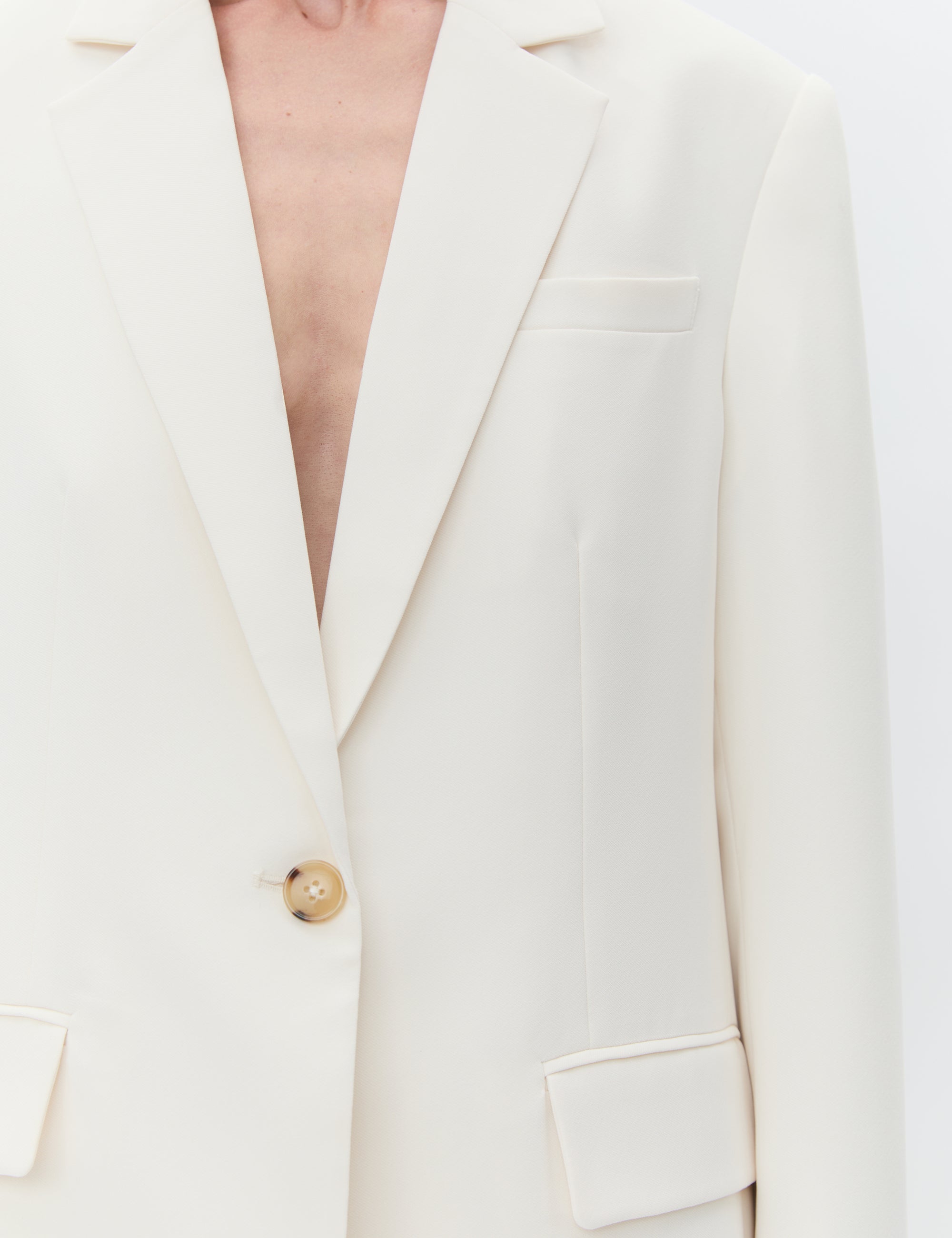 DAY Birger ét Mikkelsen Elton - Classic Gabardine Blazer 01002 Ivory Shade