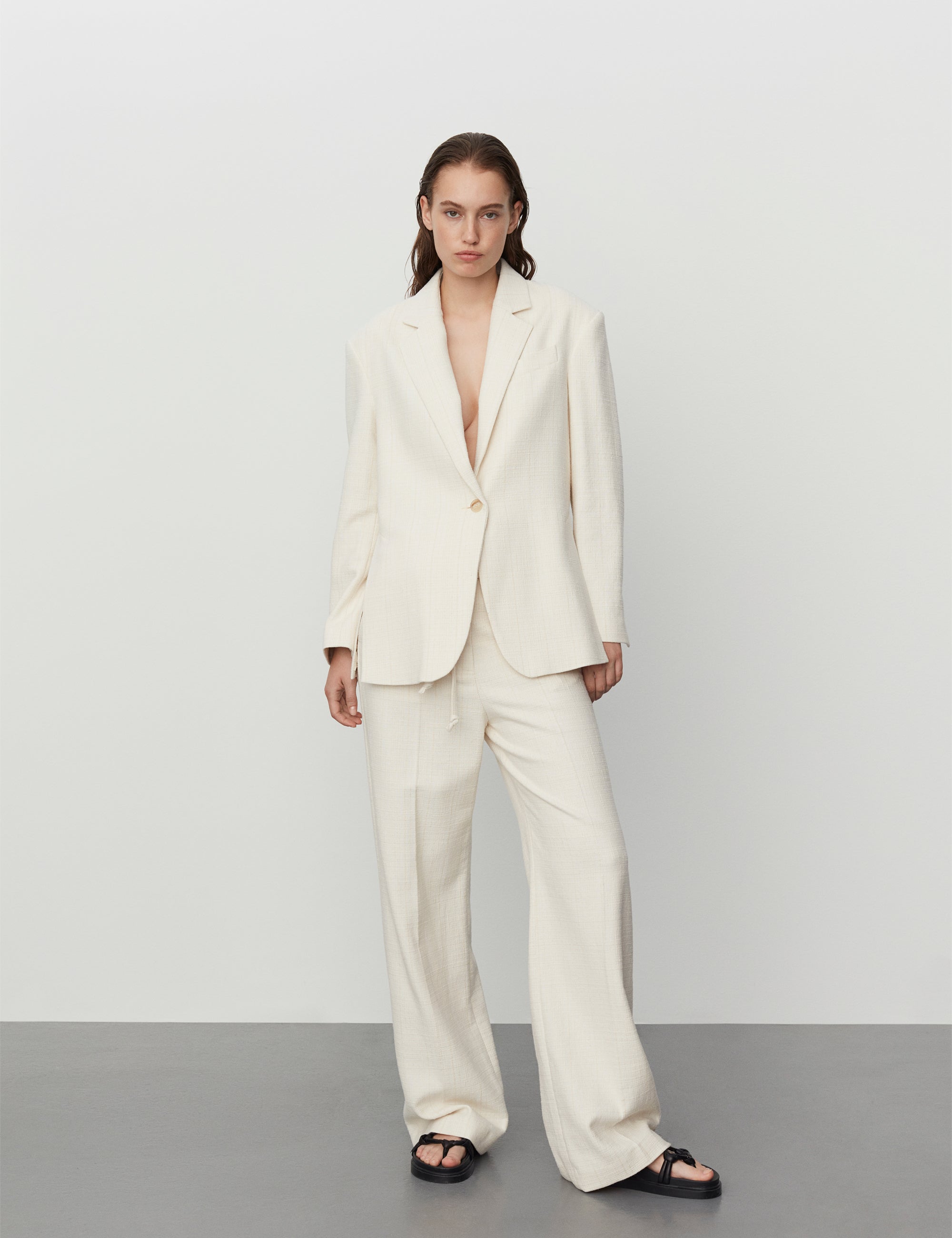 DAY Birger ét Mikkelsen Emile - Tactile Cotton Structure Blazer 110605 Jet Stream