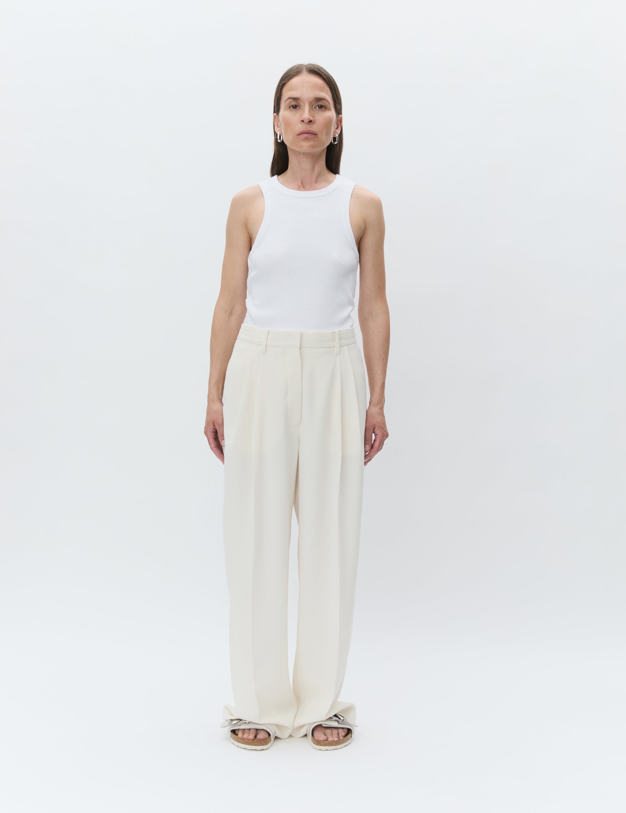 DAY Birger ét Mikkelsen Enzo - Classic Gabardine Pants 01002 Ivory Shade