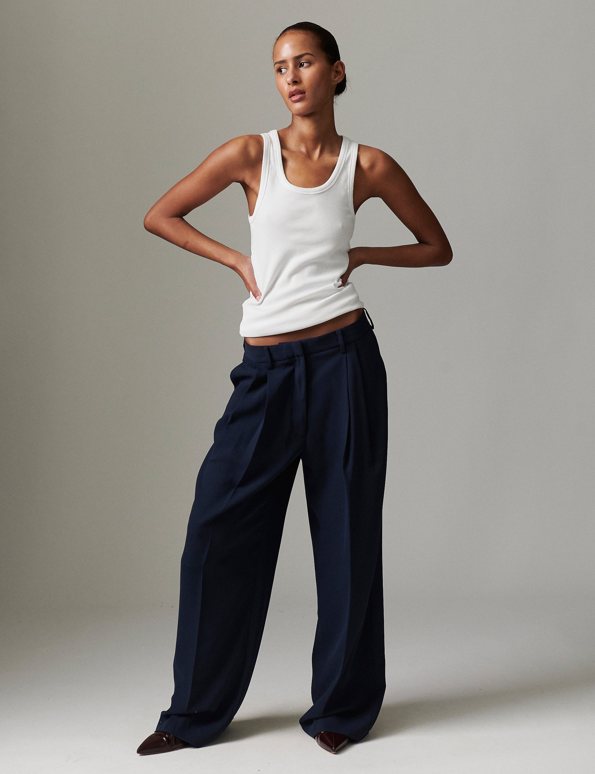 Enzo - Classic Gabardine - DARK SAPPHIRE.