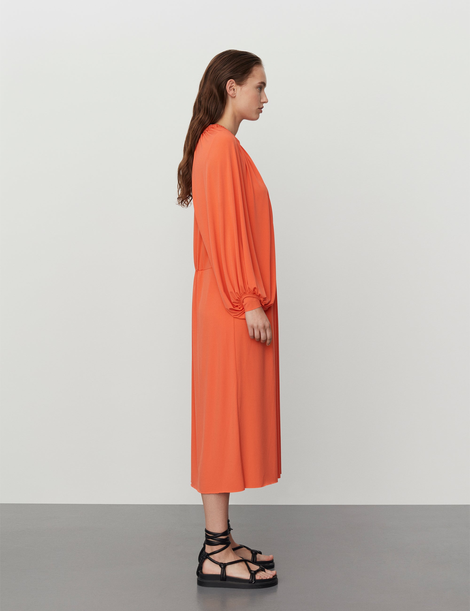 DAY Birger ét Mikkelsen Fay - Delicate Stretch Dress 161356 PERSIMMON ORANGE