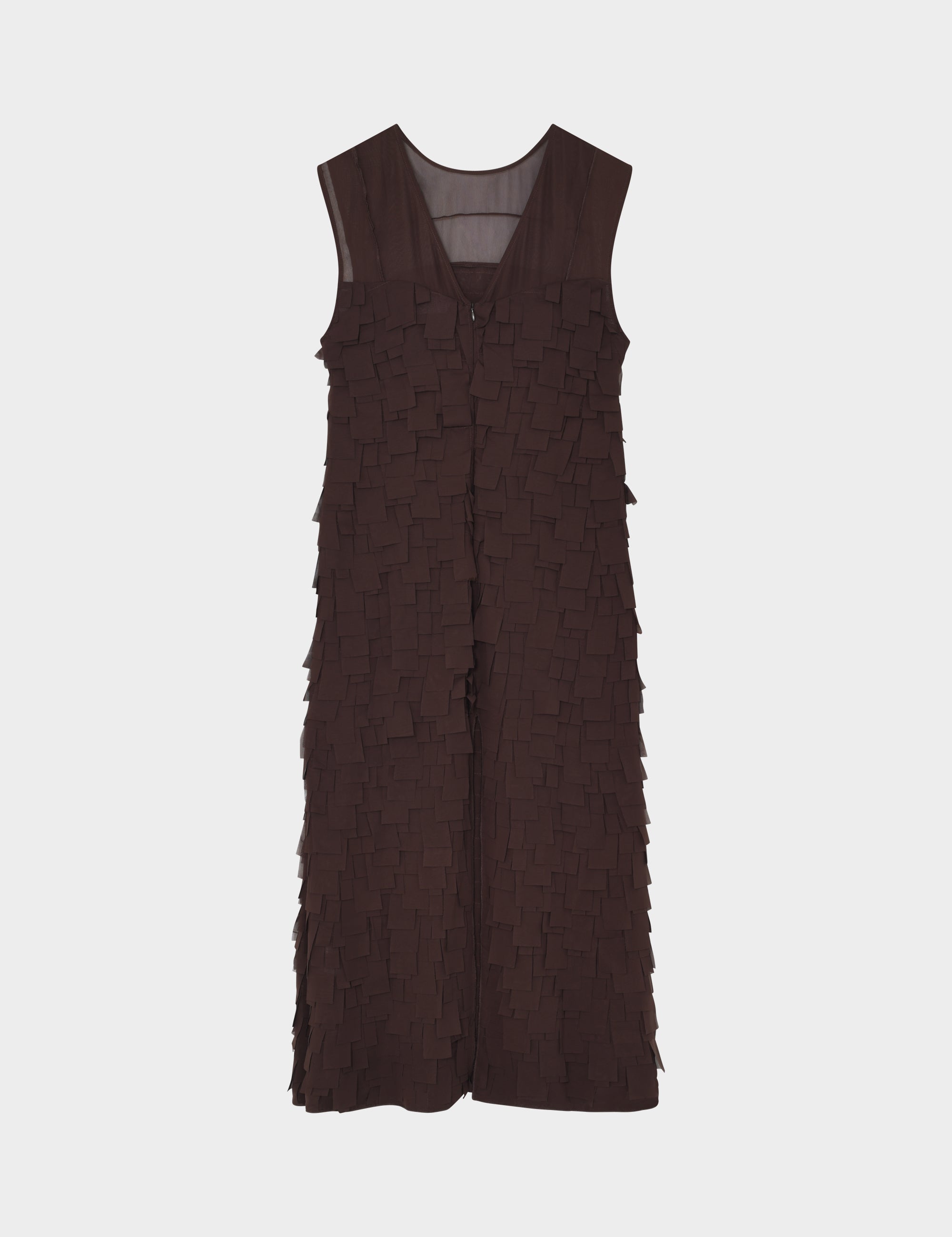 DAY Birger ét Mikkelsen Fig - Chiffon Fringe Dress 10037 Coffee Bean