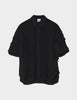 Figo - Chiffon Fringe - Shirt - Black
