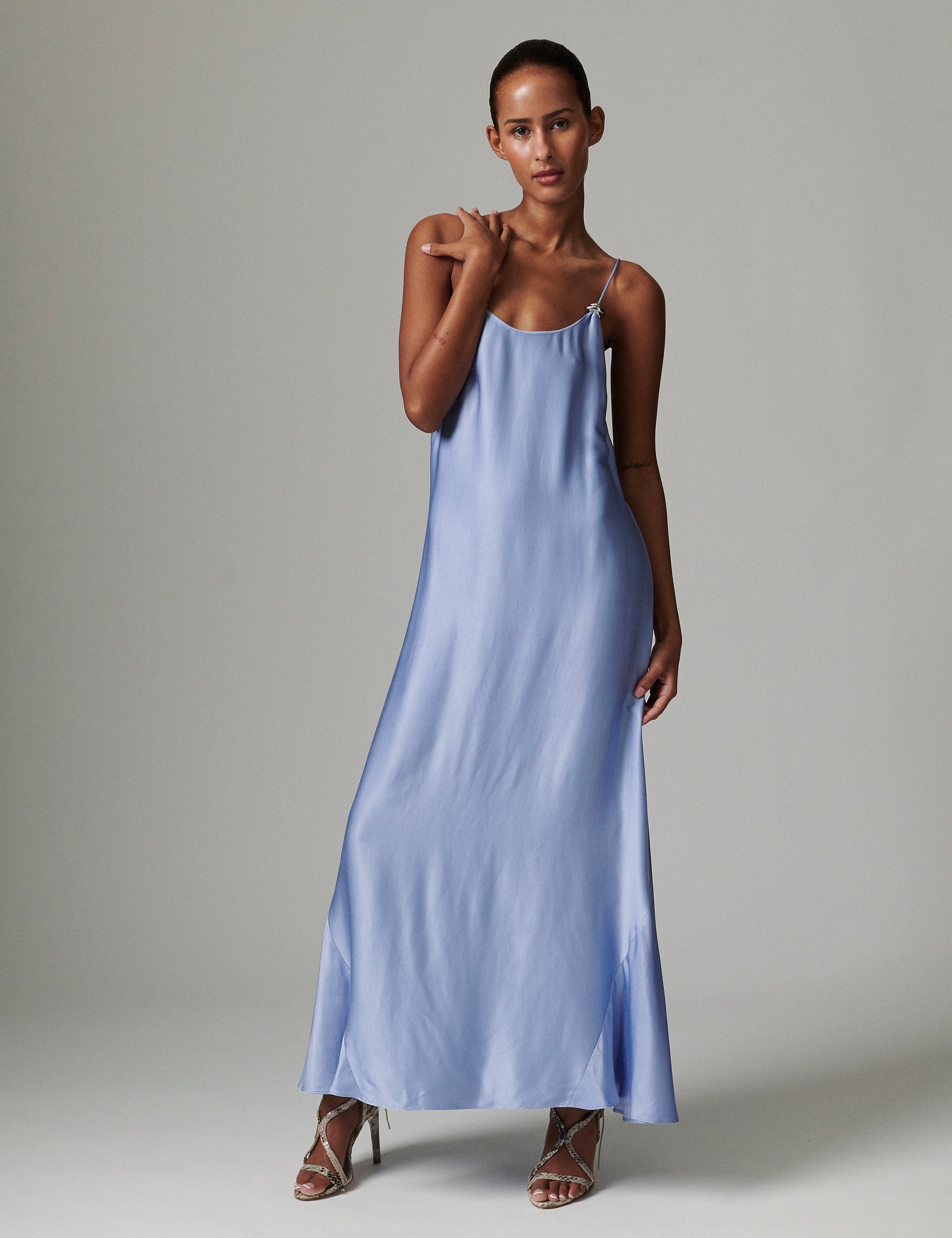 DAY Birger ét Mikkelsen Flio - Silky Touch Dress 163922 BRUNNERA BLUE