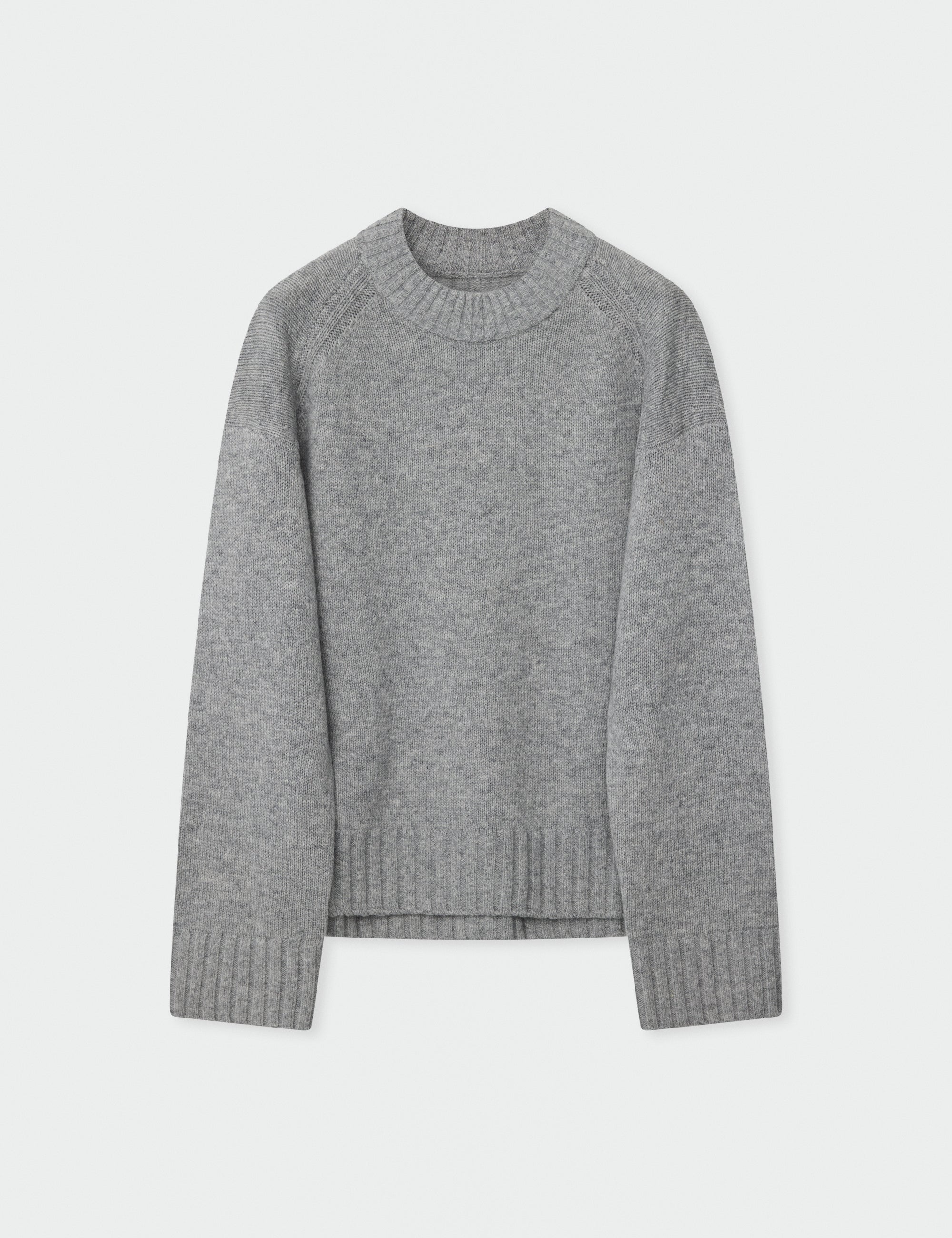 DAY Birger ét Mikkelsen Glen - Soft Lamb Pullover 500135 LIGHT MEDIUM GREY MELANGE