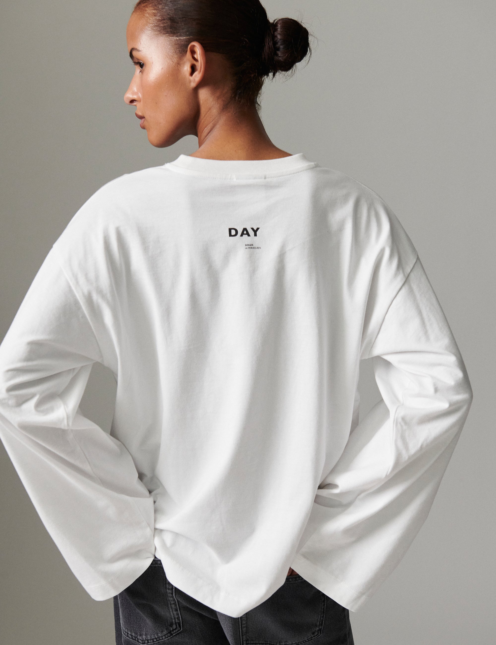 DAY Birger ét Mikkelsen Golda - Heavy Jersey Tops & T-Shirts 110601 BRIGHT WHITE