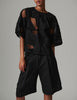 Gordon - Contrast Linen - Shorts - Black