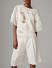 Gordon - Contrast Linen - Shorts - Jet Stream