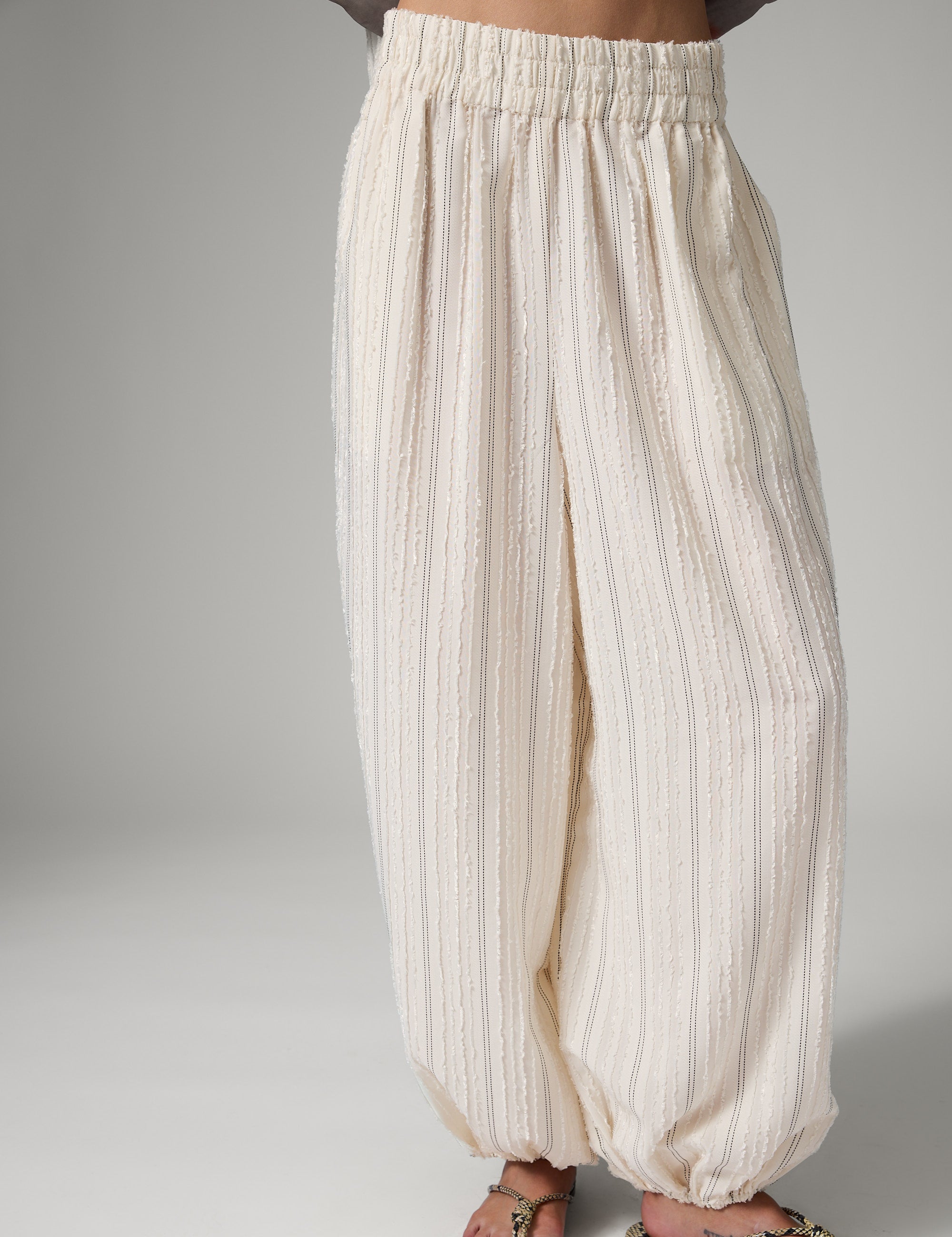 DAY Birger ét Mikkelsen Harsha - Raw Stripes Pants 110605 Jet Stream