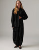 Harsha - Raw Stripes - Pants - Black