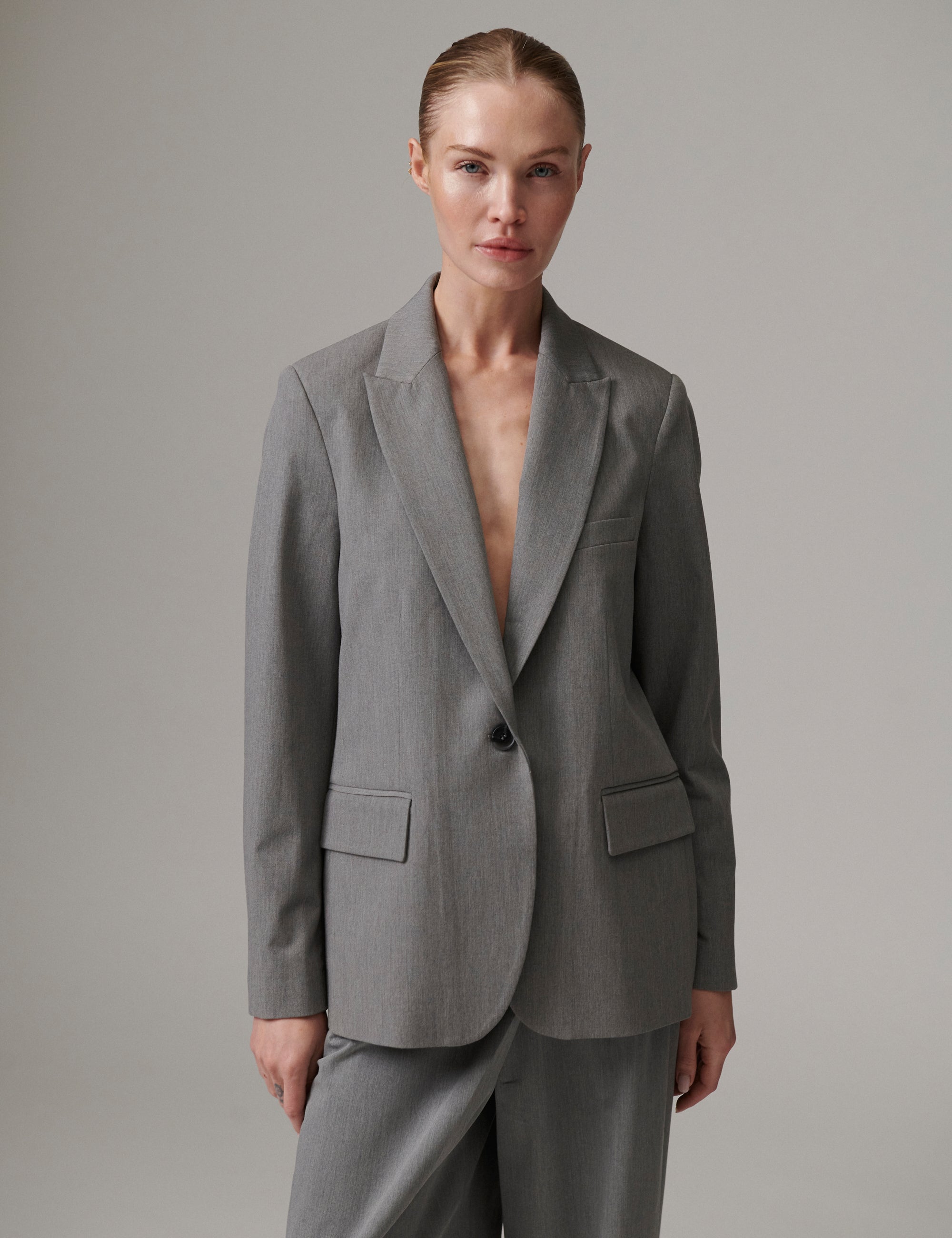DAY Birger ét Mikkelsen Hector - Classic Gab Blazer 500006 Medium Grey Melange
